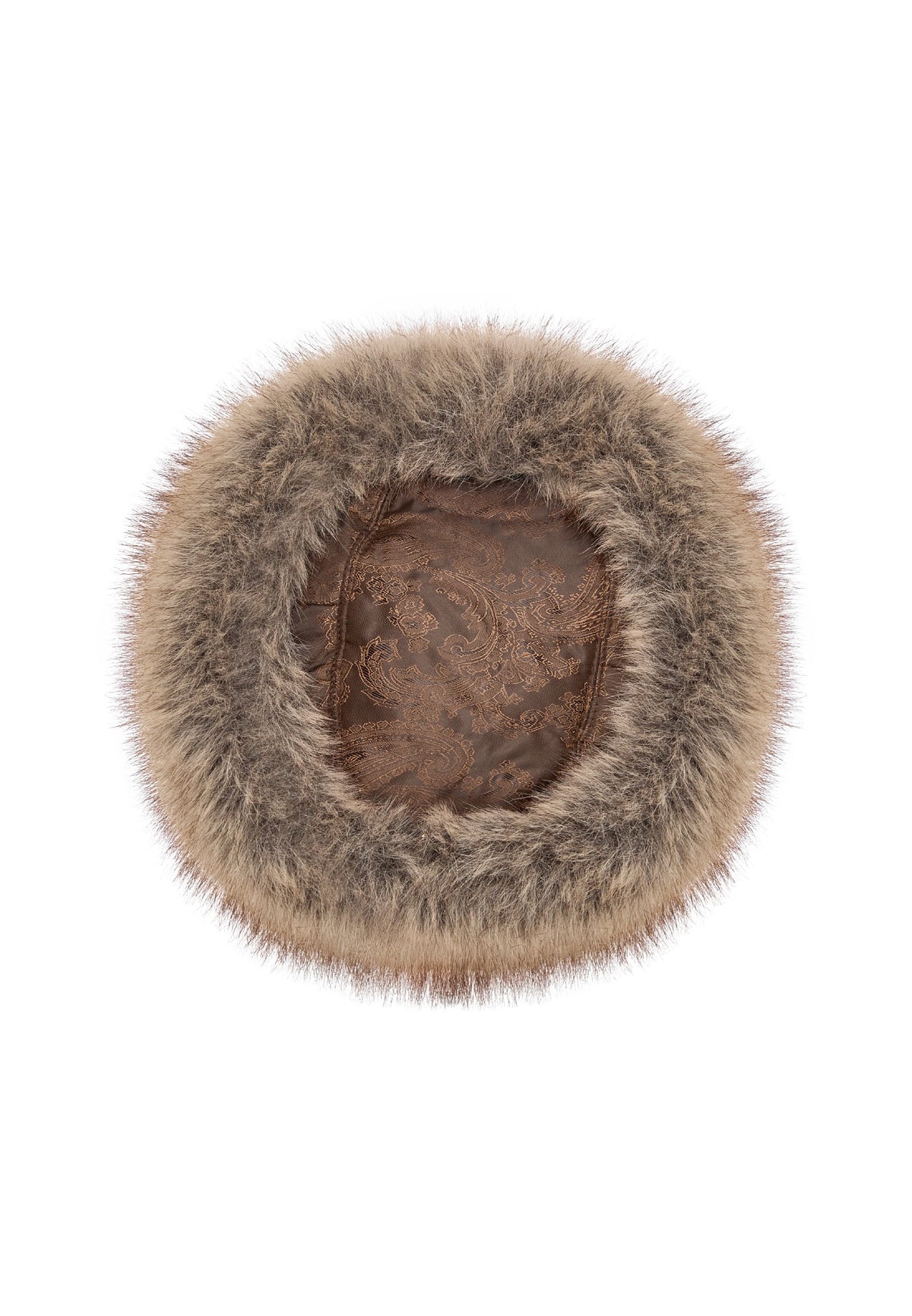 Vinterhat i imiteret pels – Beige