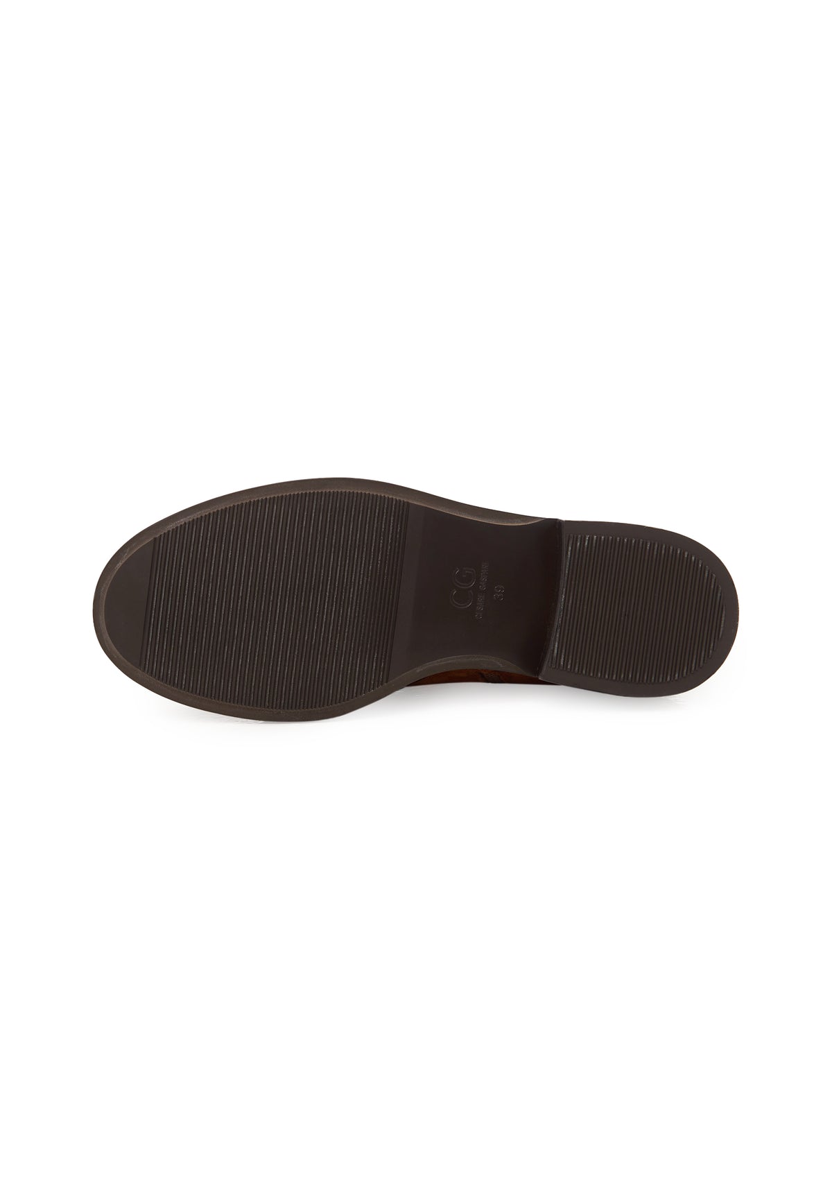 Botki zamszowe z przeszyciem typu moc toe – Brązowe