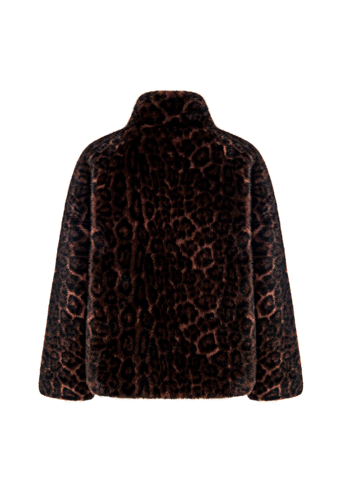 Giacca Halo in pelliccia sintetica – Leopardo