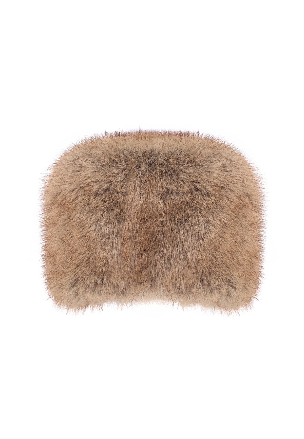 Gorro de invierno de piel sintética – Beige