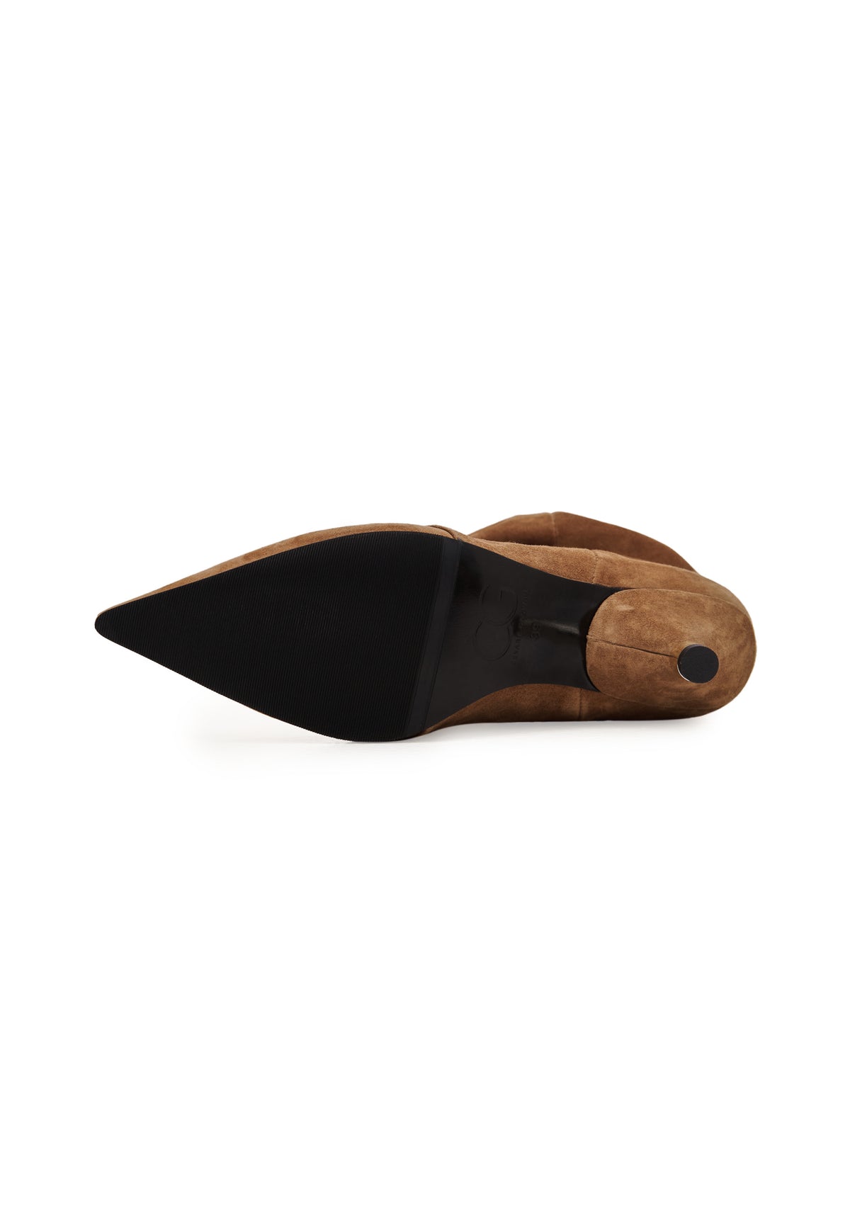 Botki na obcasie typu kitten heel – Brązowe