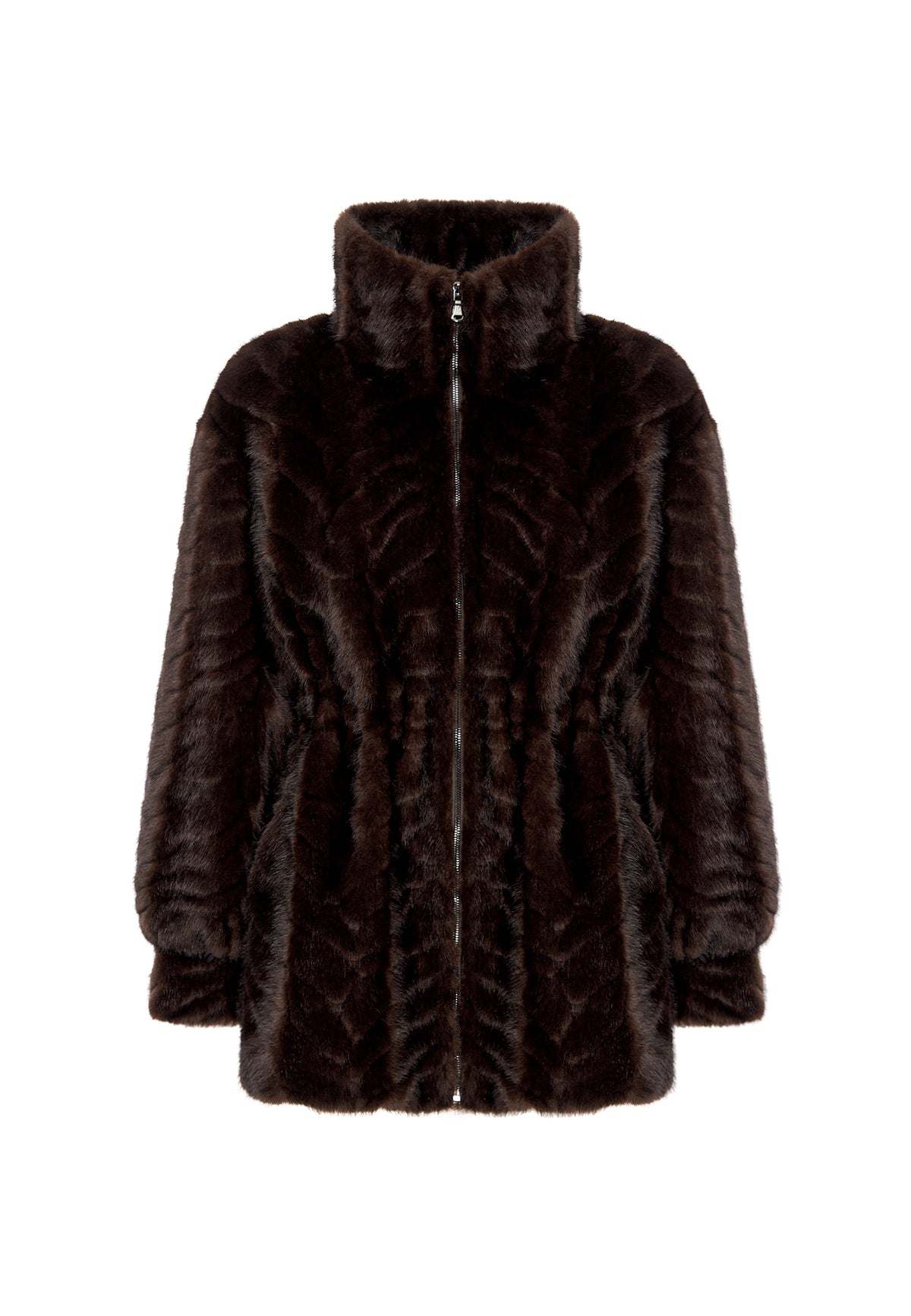 Zip Faux Fur Jacket