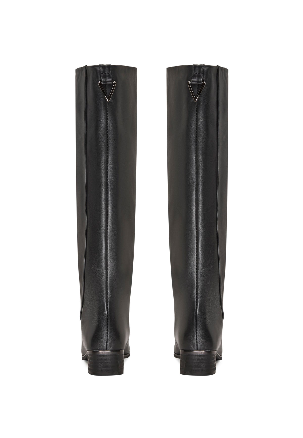 Bottes hautes en cuir à bout pointu