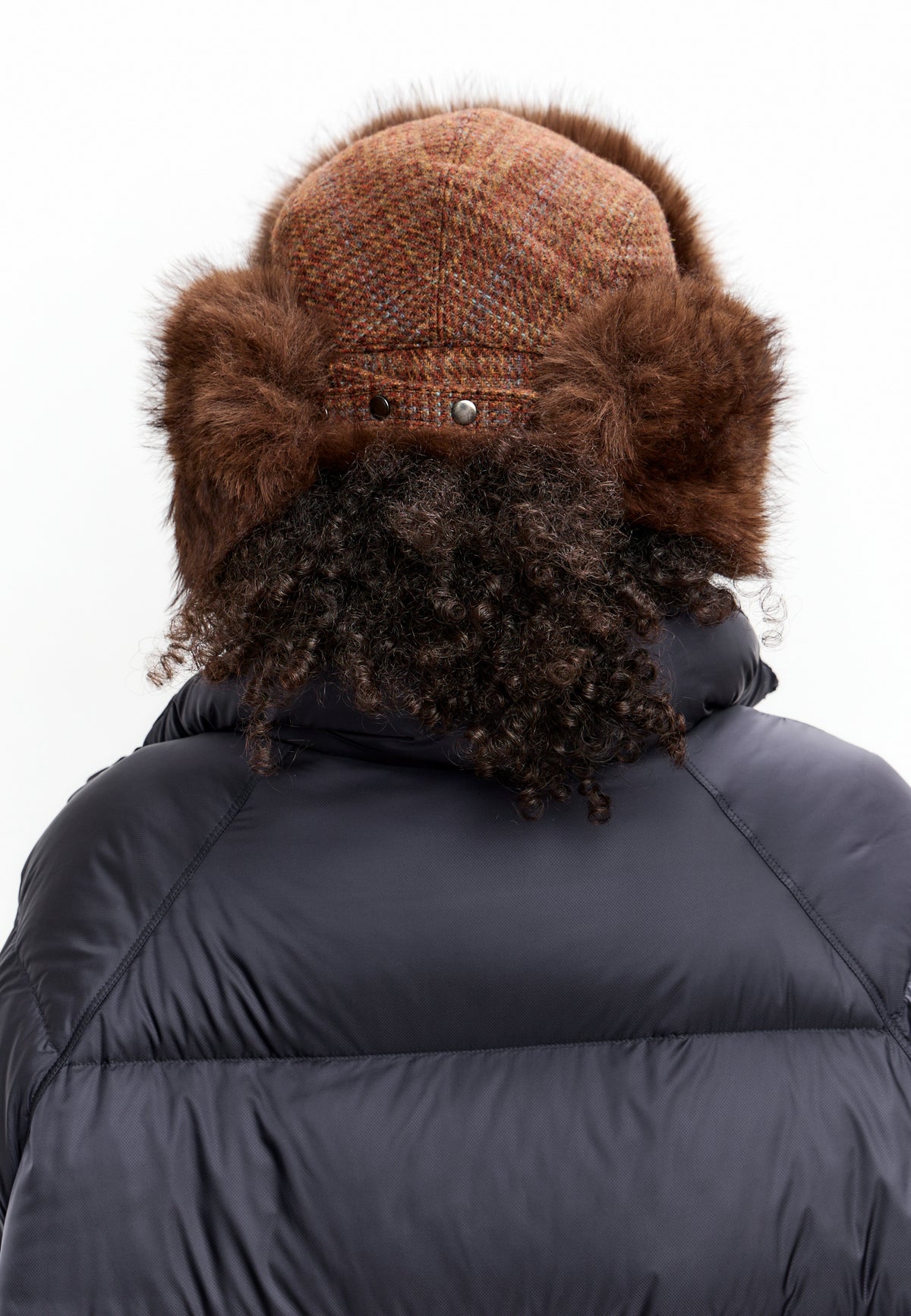 Gorro trapper de lana – Marrón