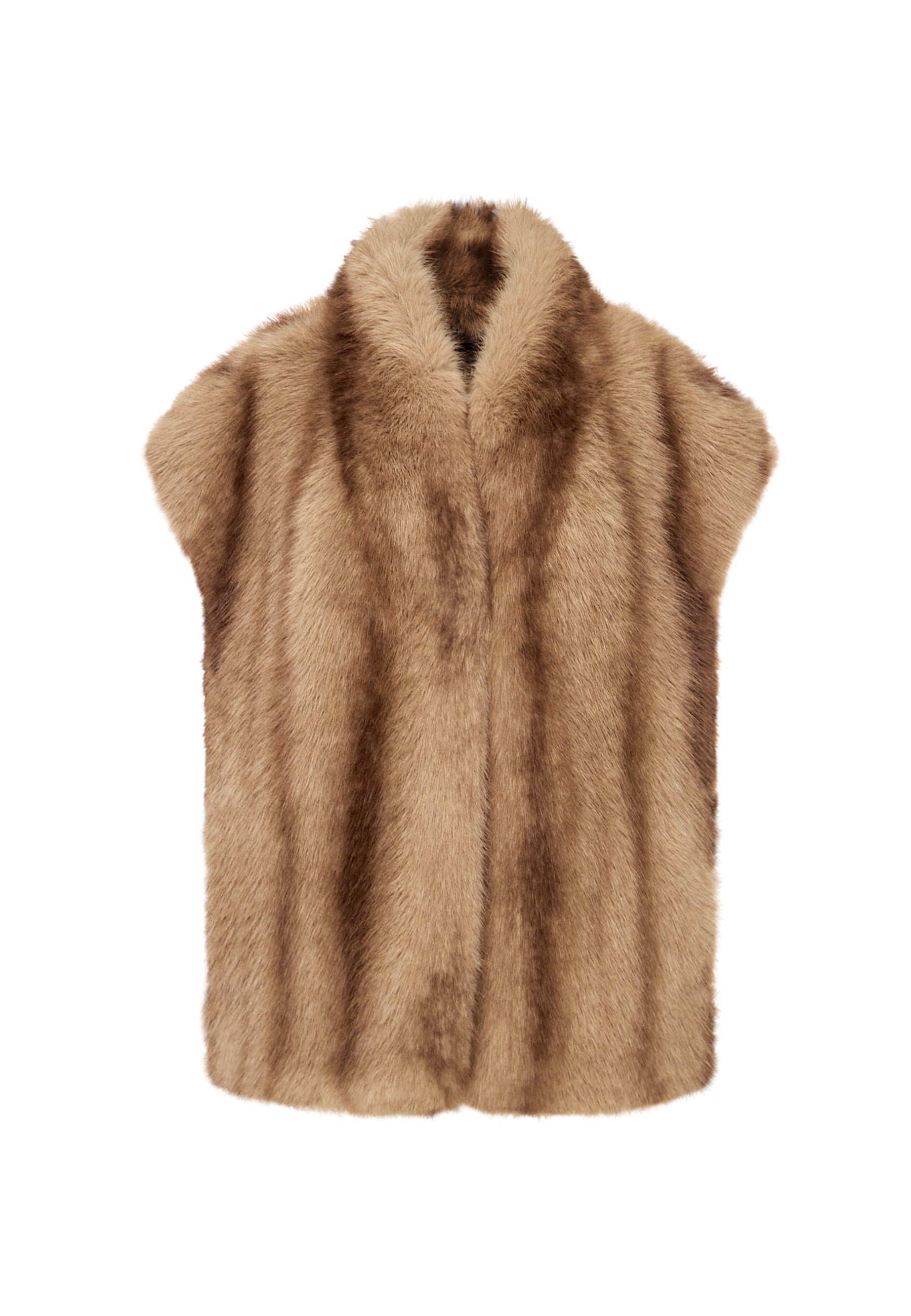 Blazer chaleco de piel sintética