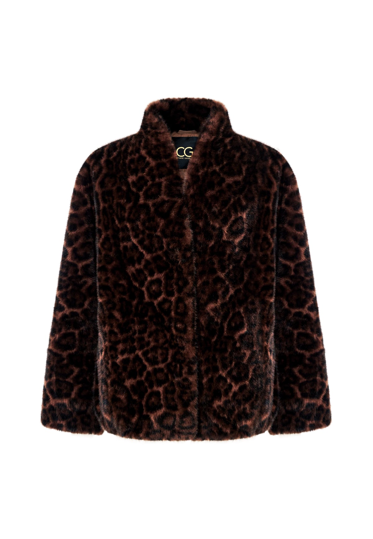 Giacca Halo in pelliccia sintetica – Leopardo