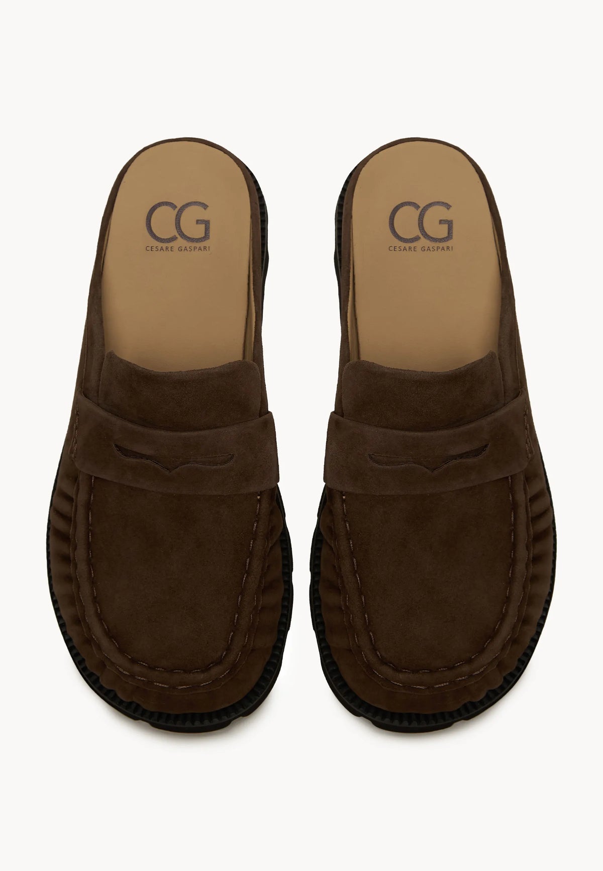 Trail Ease Suede Mules – Brown