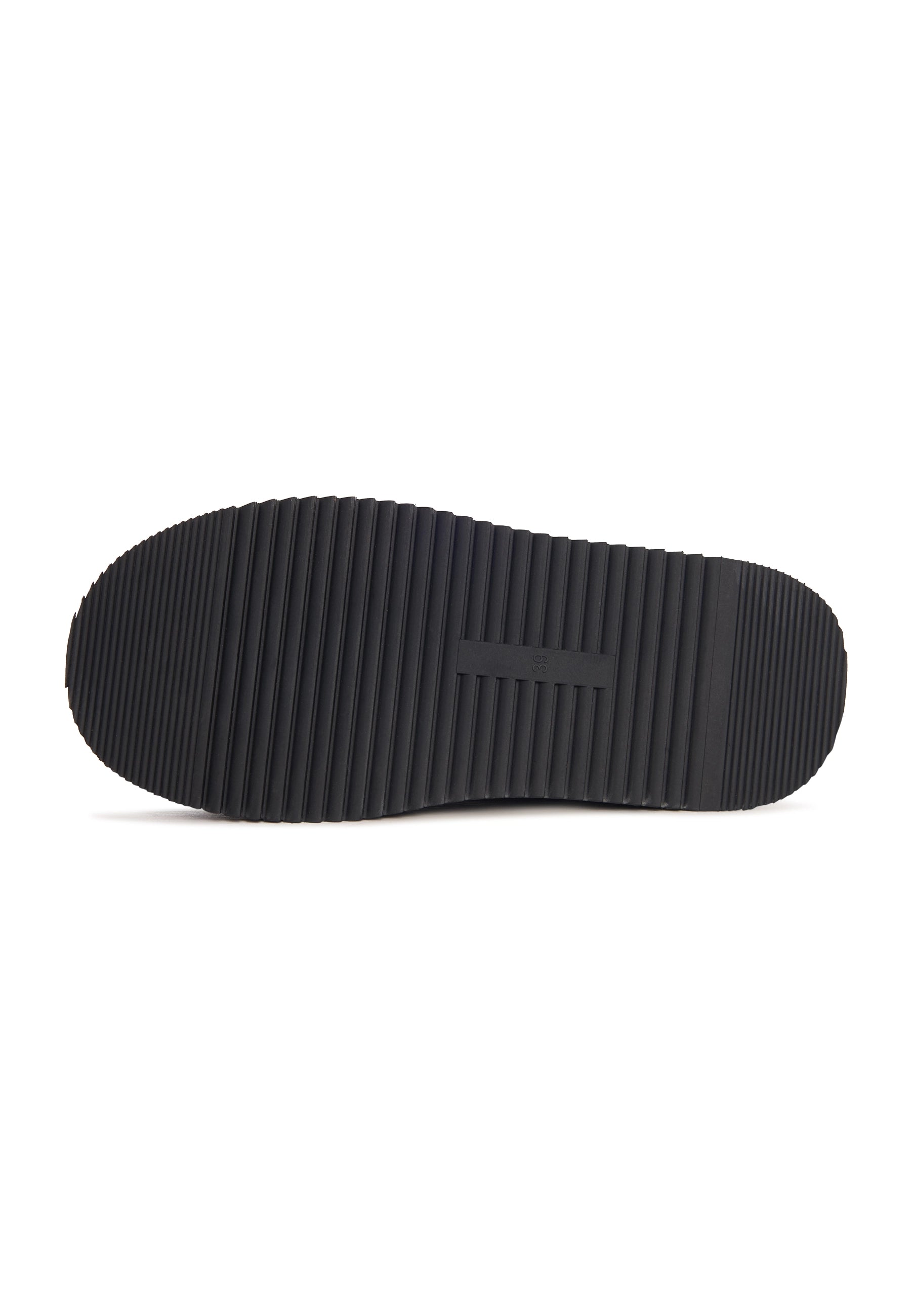 Cocoa Buckle Shearling Loafer - Black