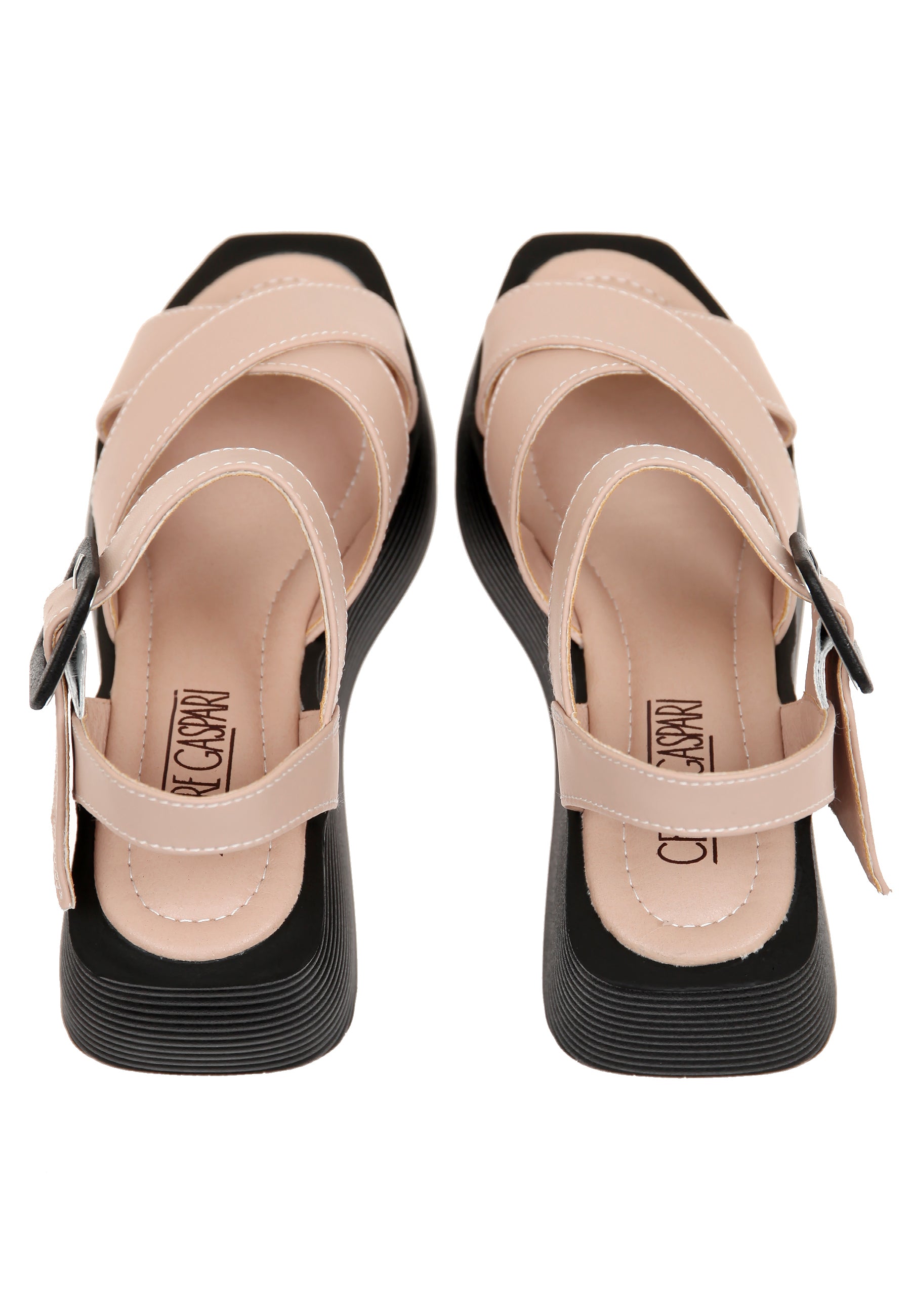 Blush Pink Platform Sandals – Comfortable Leather Summer Footwear