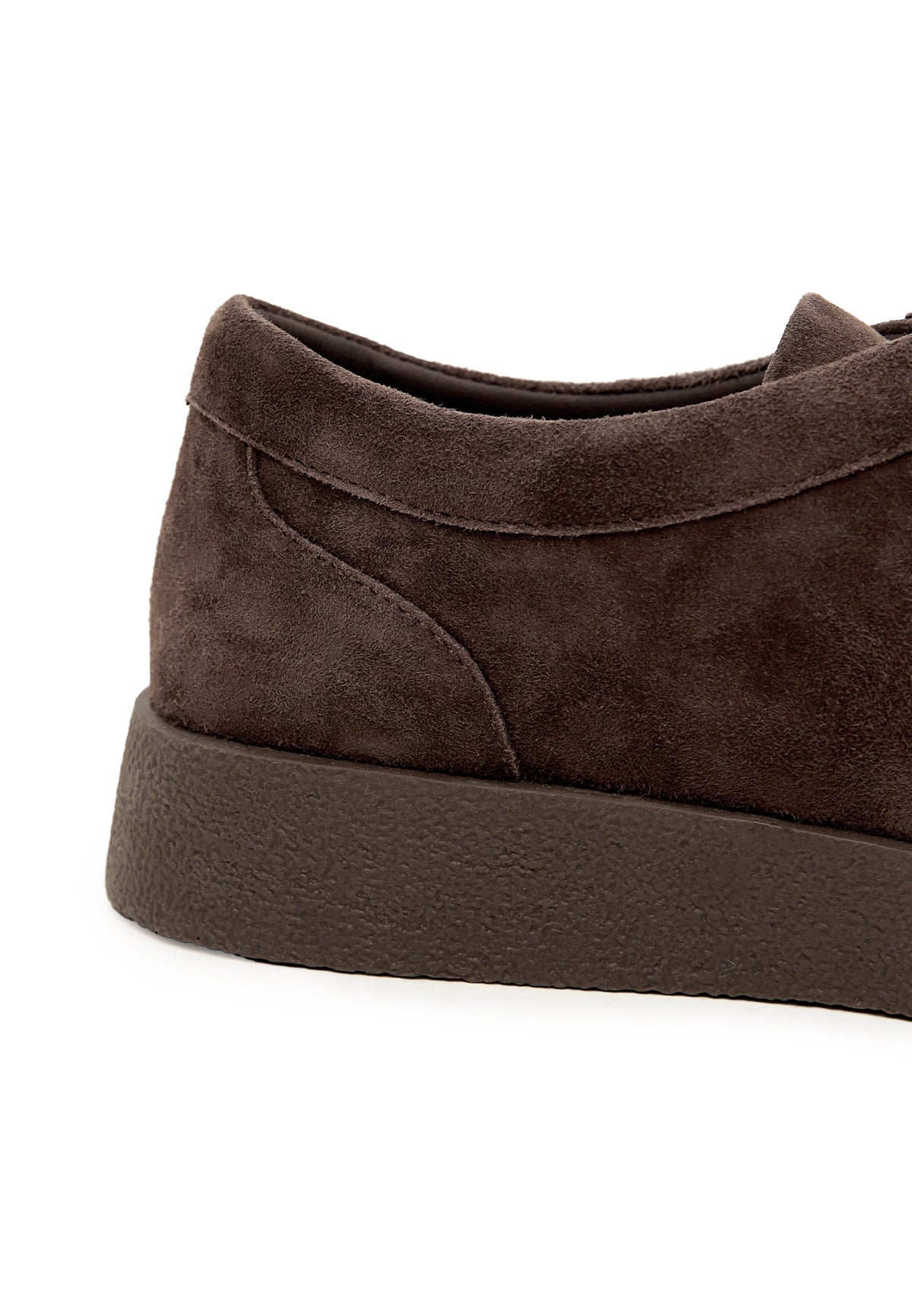 Mocasines con plataforma y cordones en color topo – Marrón oscuro