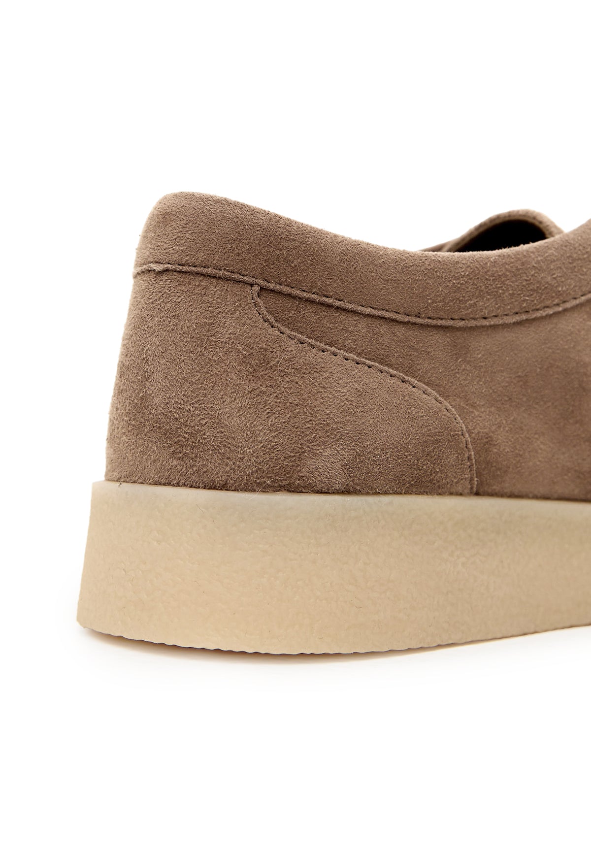 Mocasines con plataforma y cordones – Beige