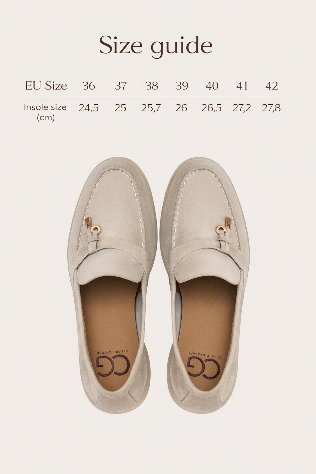 Platform mokkasiner Aurelia - Brun