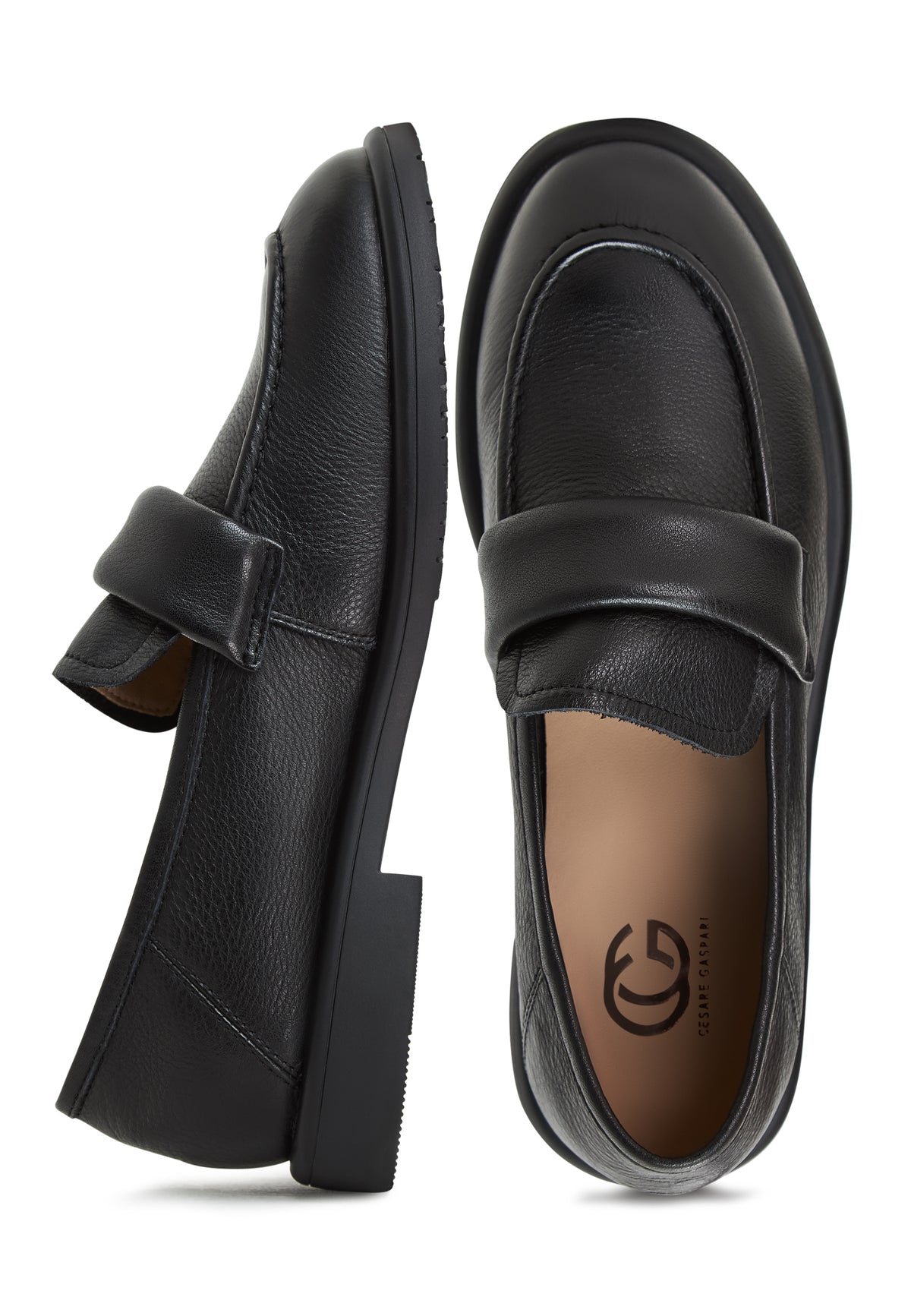 Mocassins à talon Stephanie - Noir