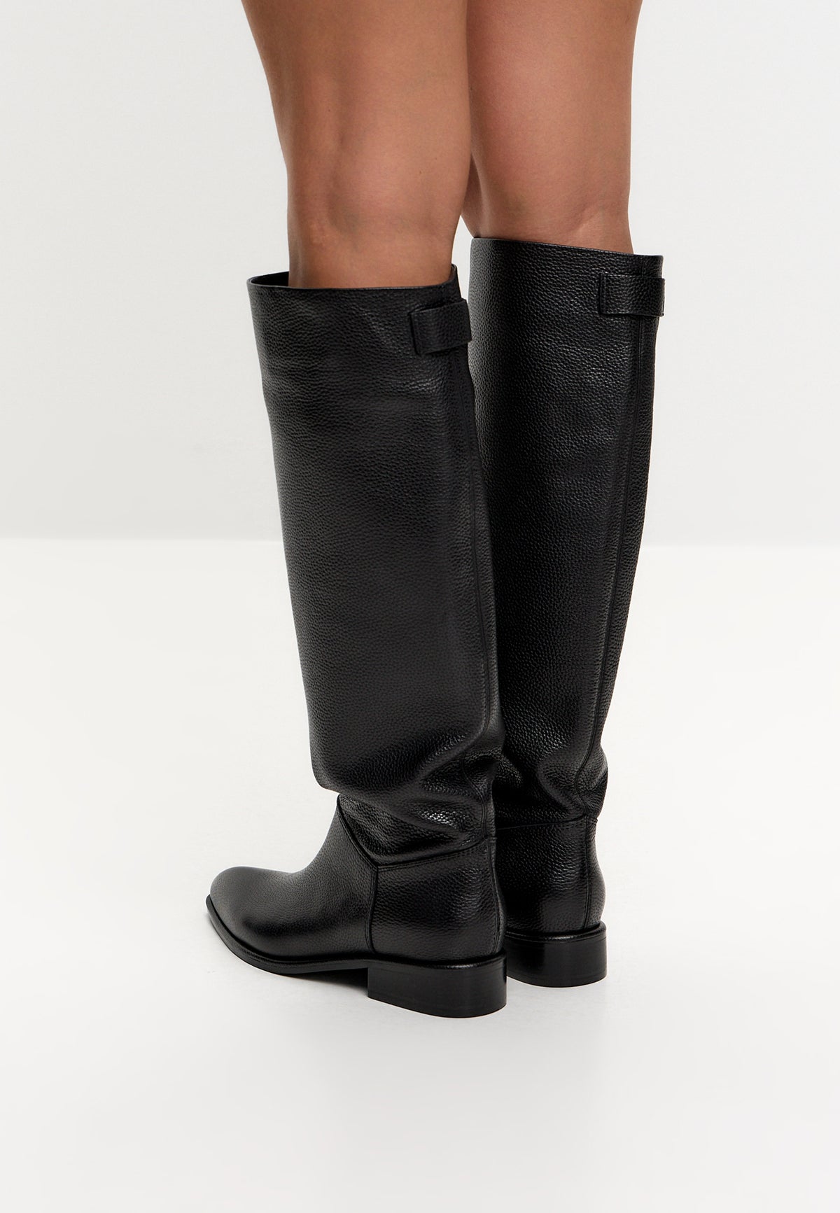 Bottes hautes en cuir