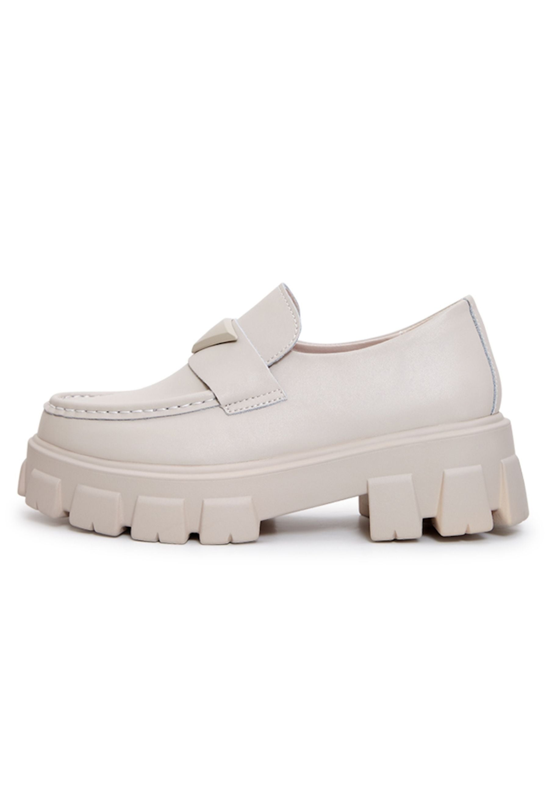 Chunky Leather Platform Loafers - Cesare Gaspari 