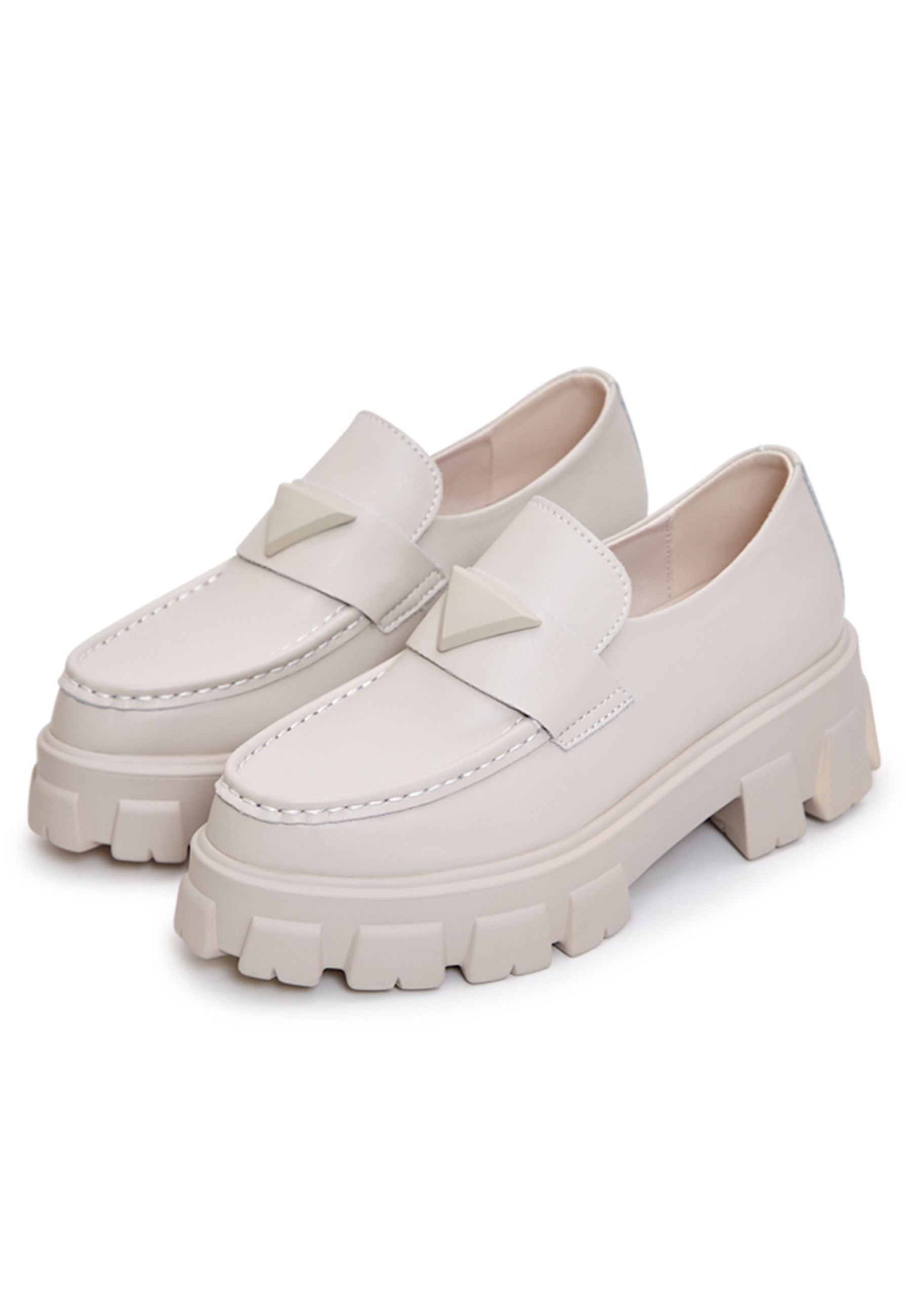 Chunky Leather Platform Loafers - Cesare Gaspari 