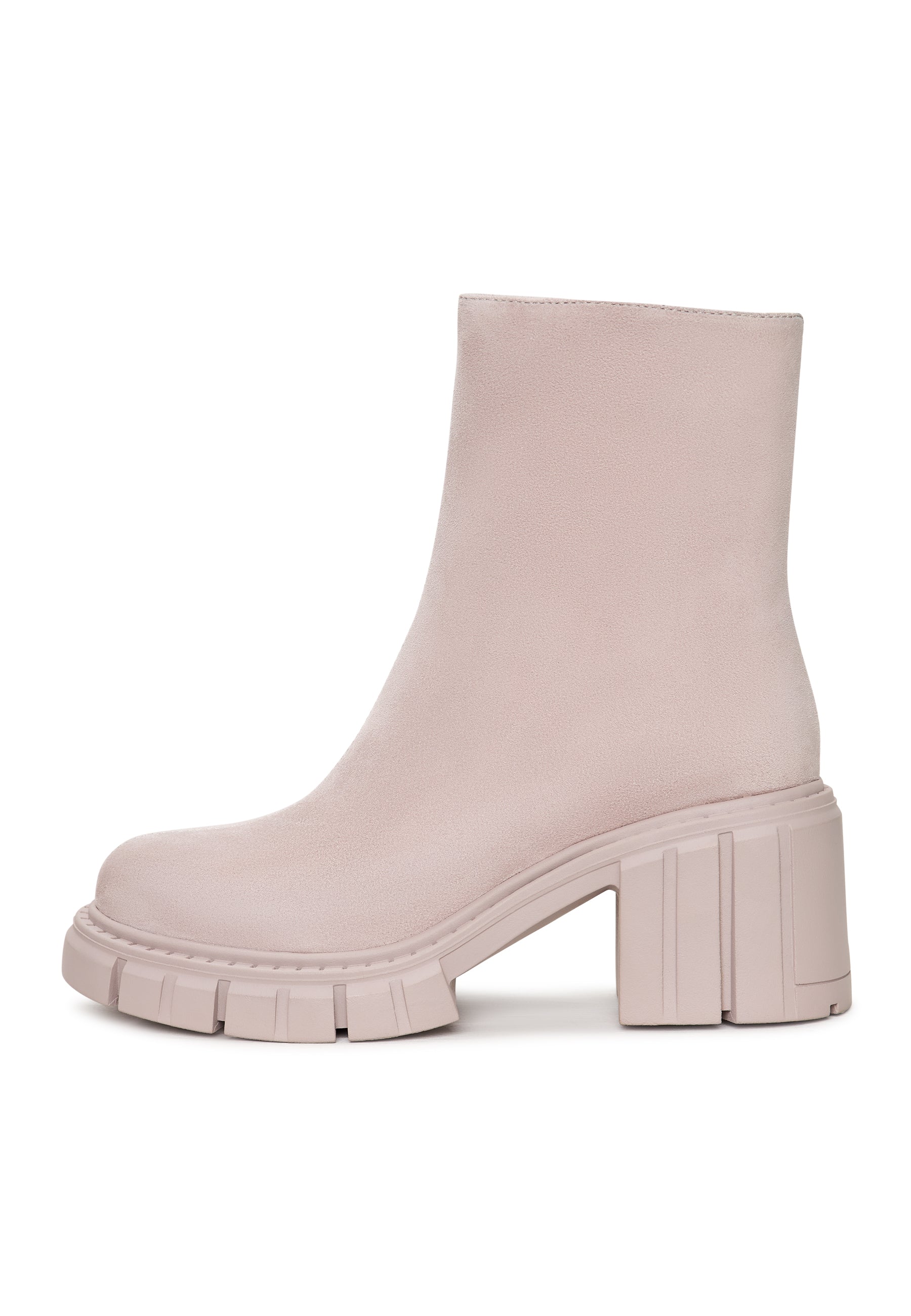 Dynamische Stiefel mit klobigem Absatz Gio - Beige