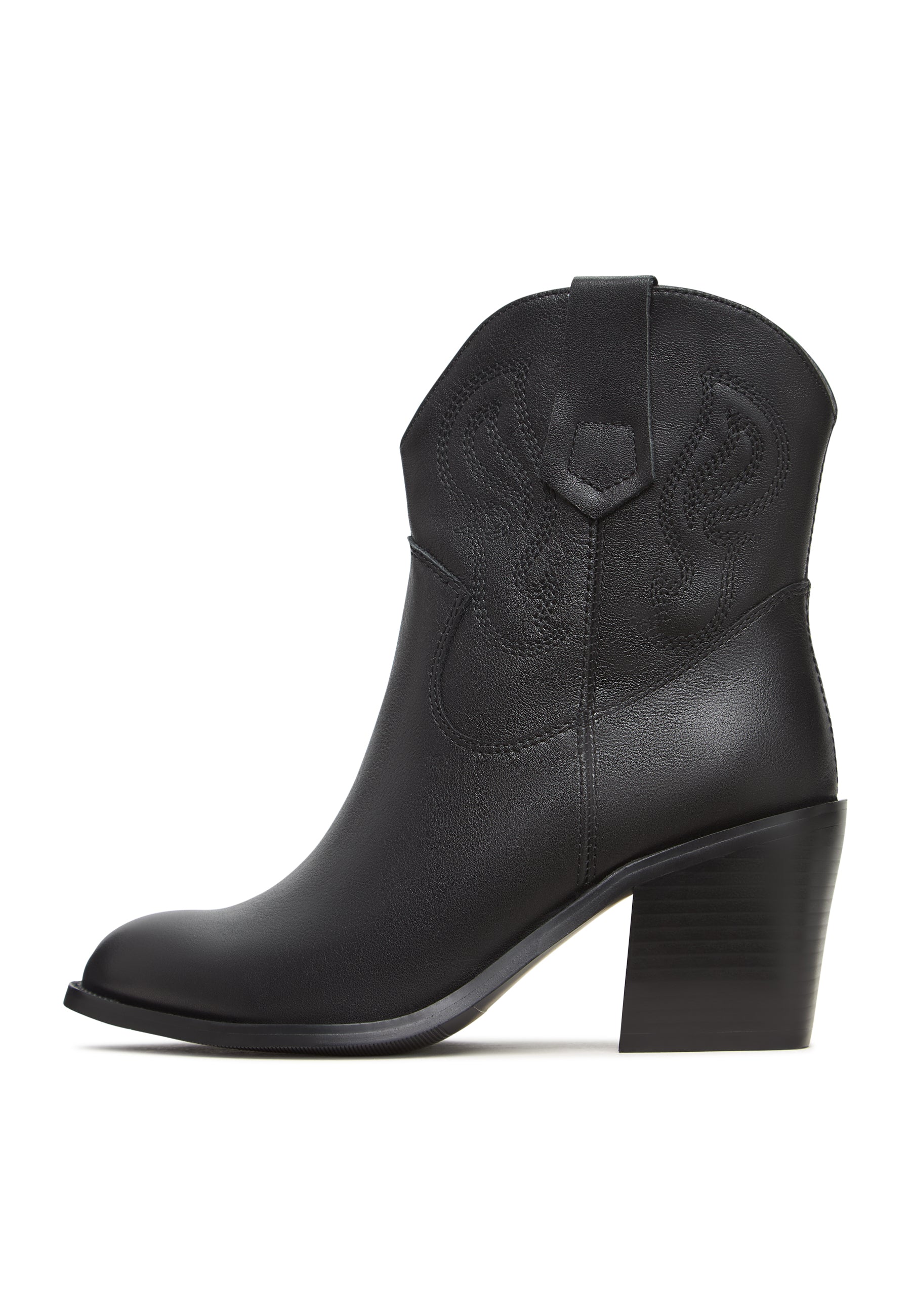 Stylische braune Wildleder-Stiefeletten - Schwarz