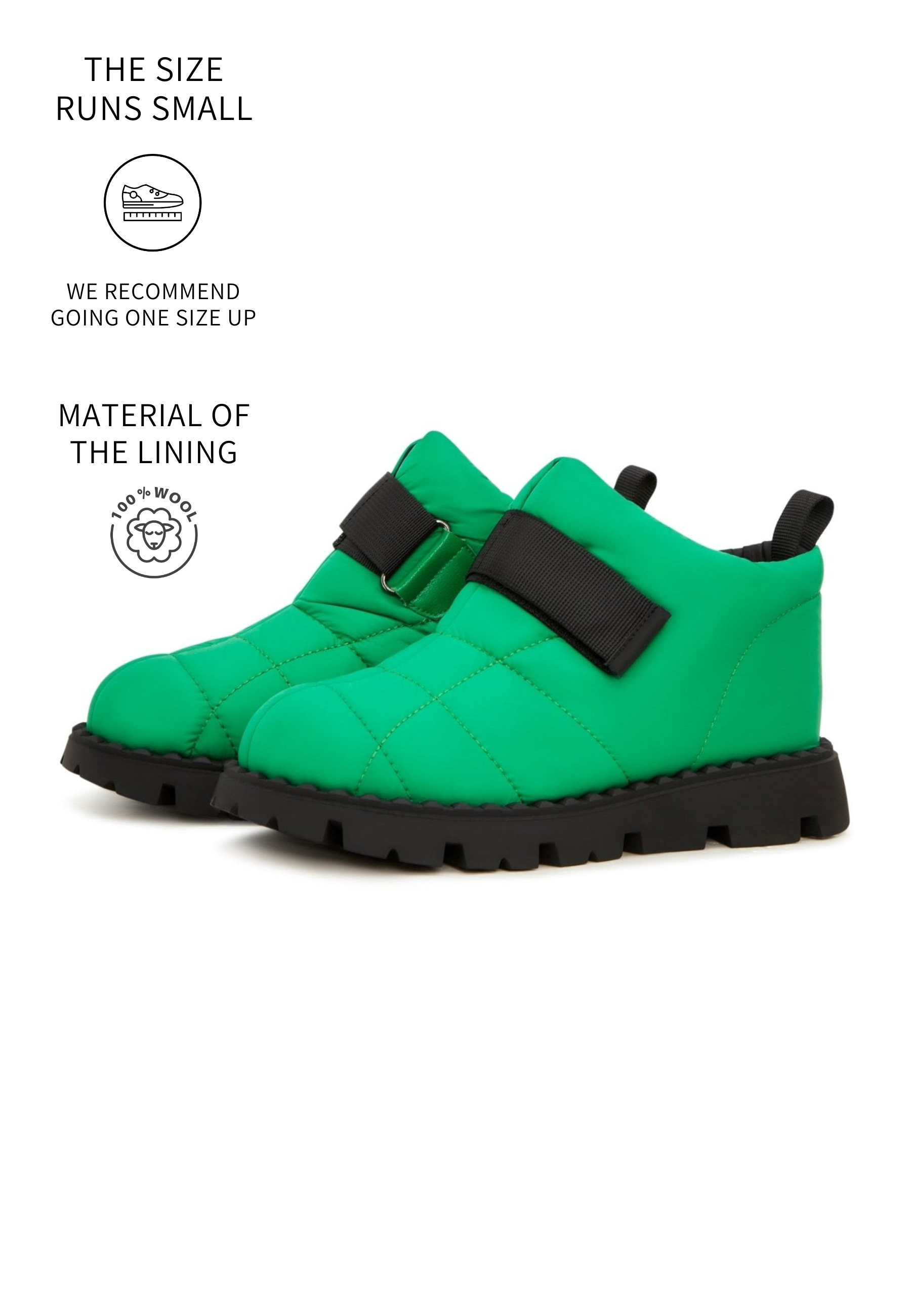 Suede Wool-Lined Winter Boots -Green