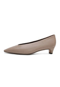Bailarinas de piel con punta – Gris