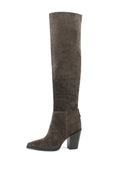 Bottes hautes en cuir – Khaki
