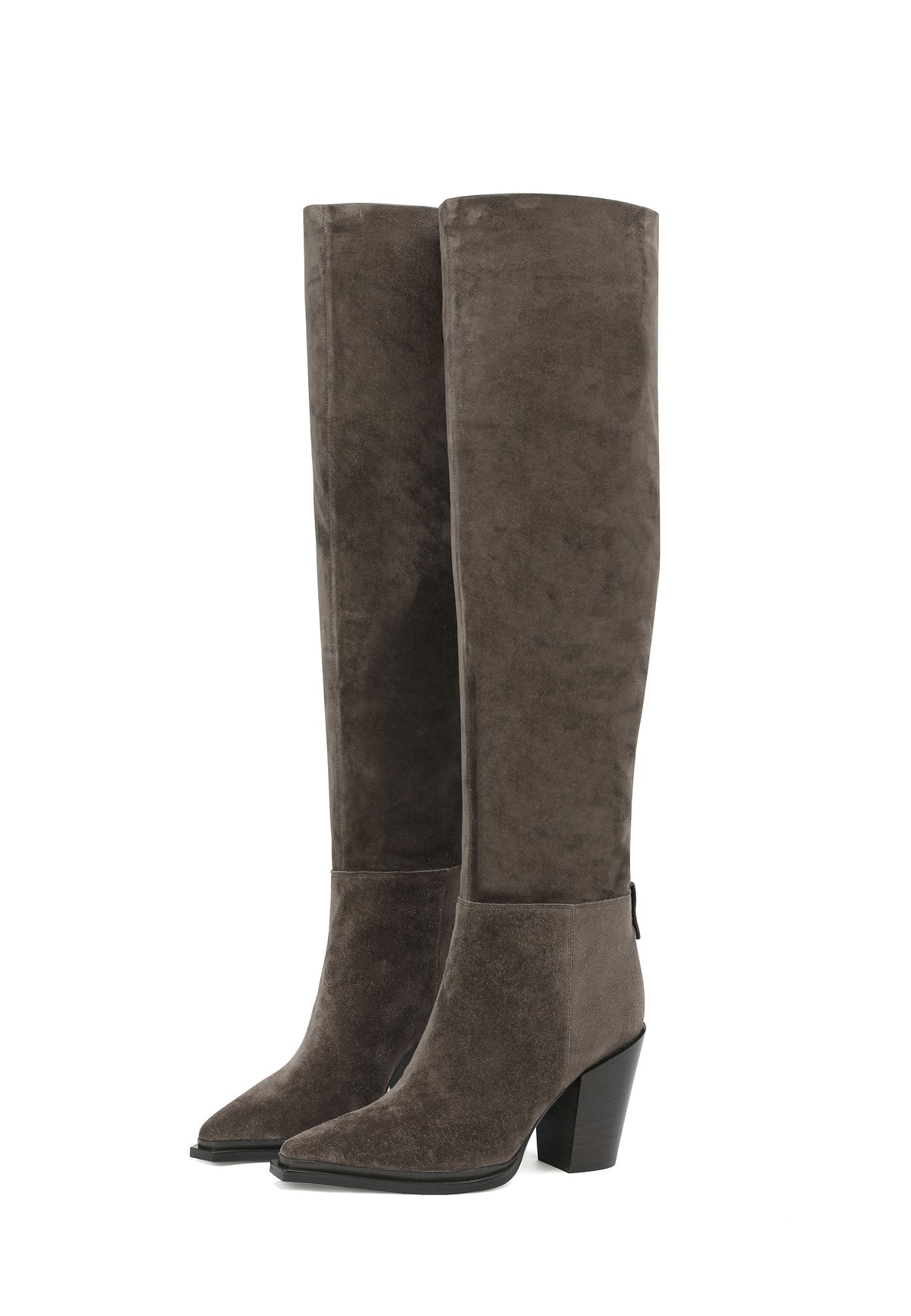 Bottes hautes en cuir – Khaki