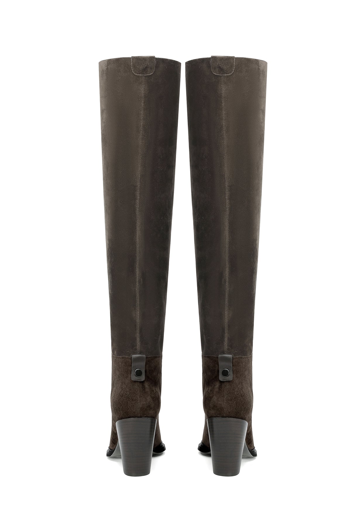 Bottes hautes en cuir – Khaki