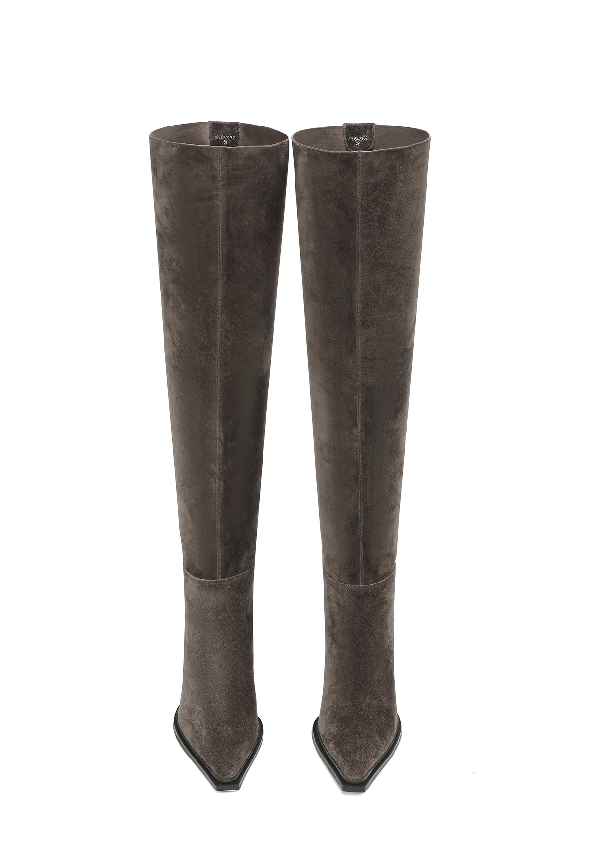 Bottes hautes en cuir – Khaki