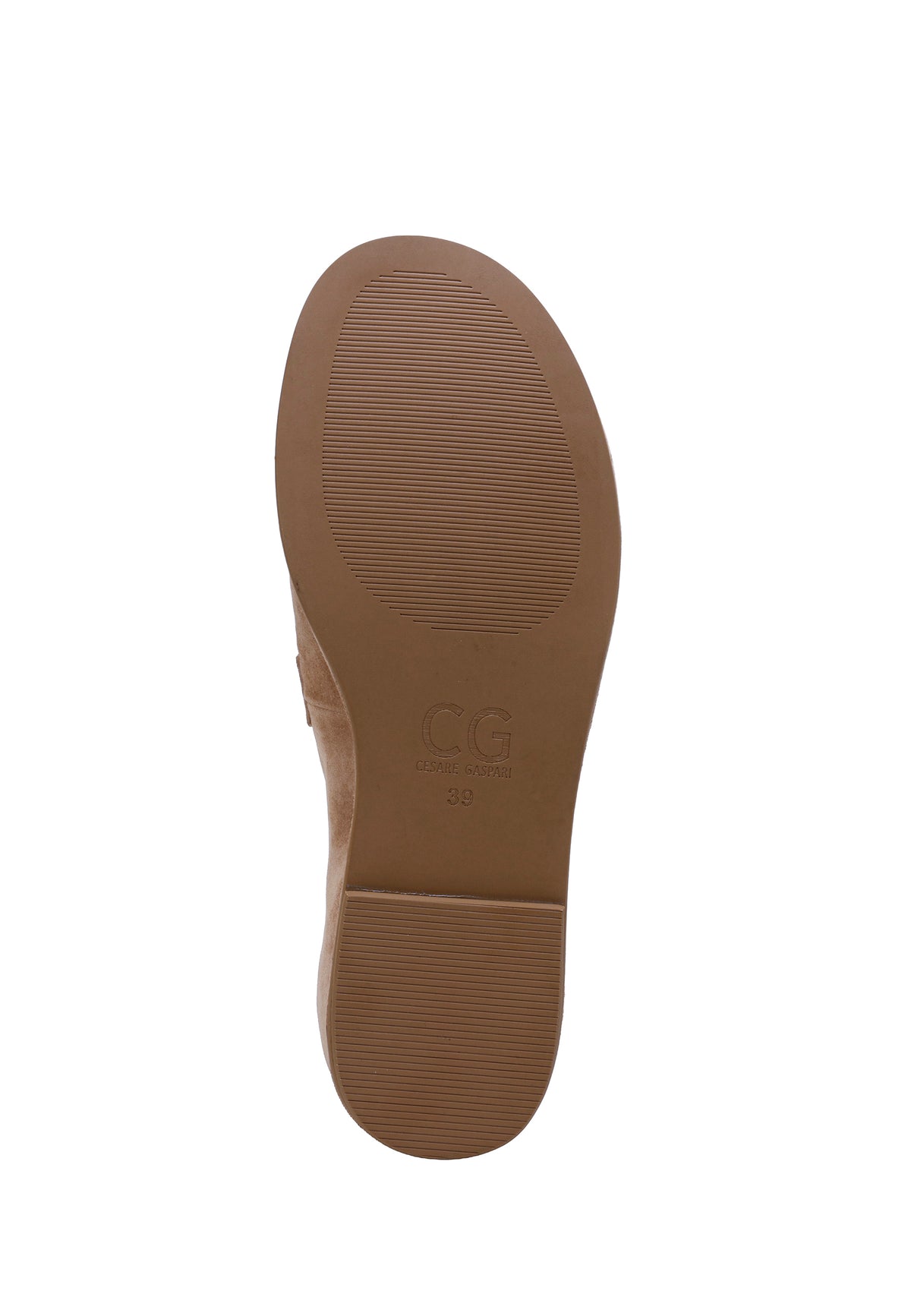Loafers en daim à pampilles – Beige