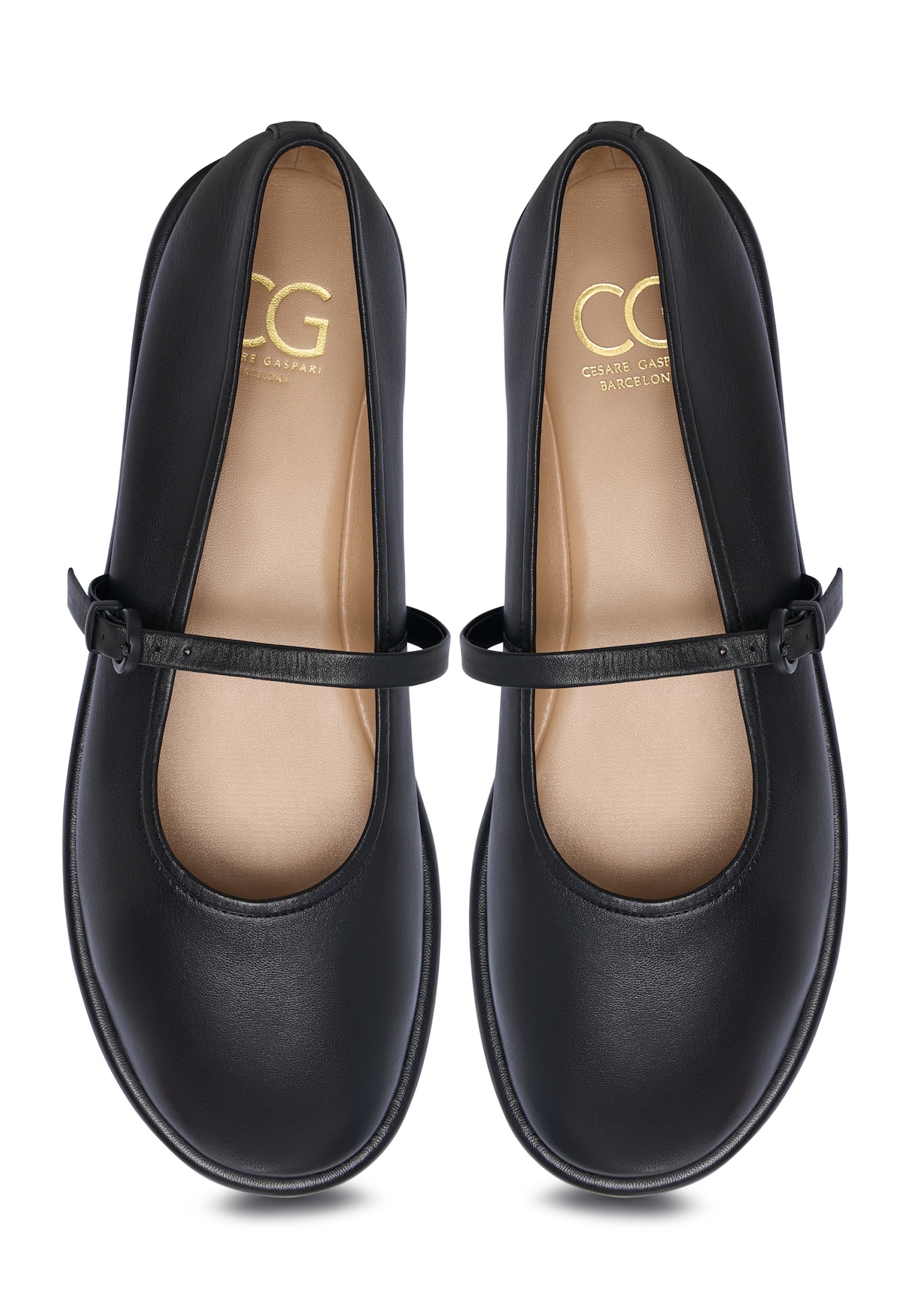 Leather Ballerinas Alba - Black