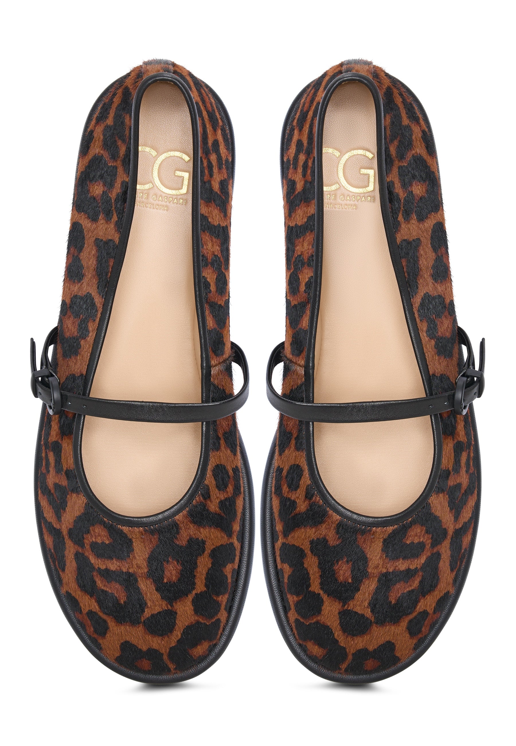 Leather Ballerinas Alba - Leopard