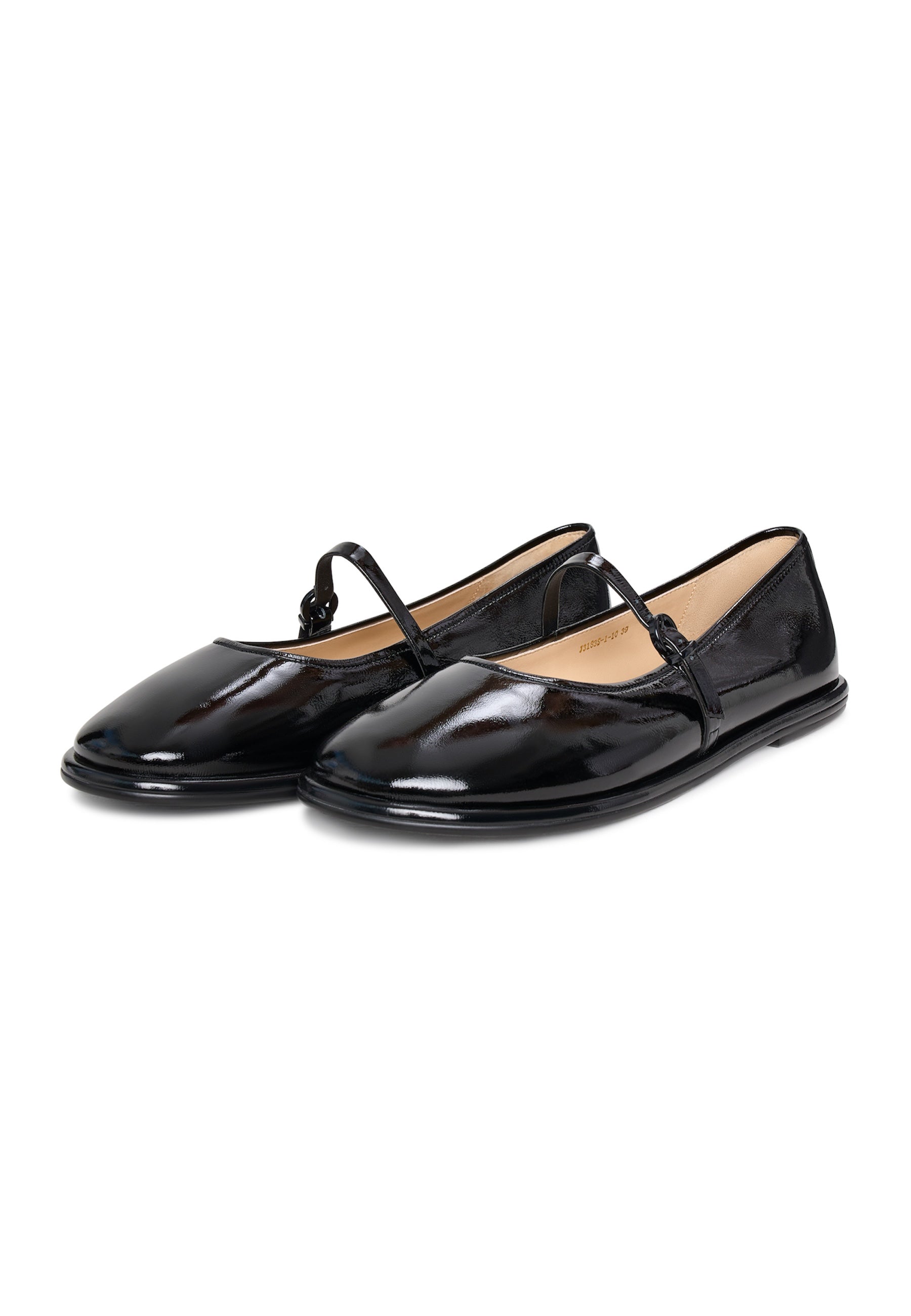 Leather Ballerinas Alba - Black Patent