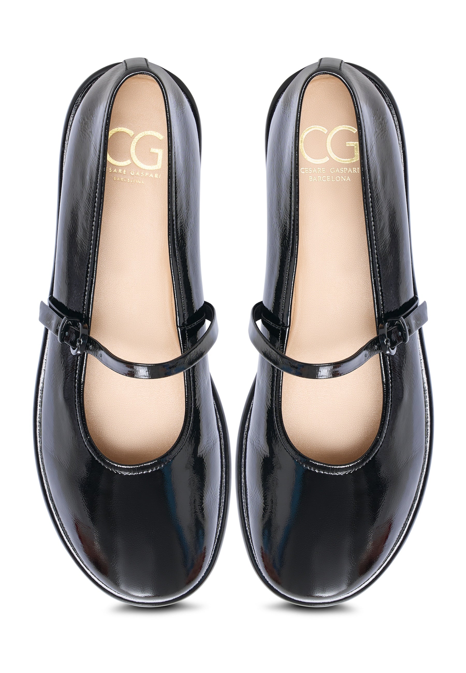 Leather Ballerinas Alba - Black Patent