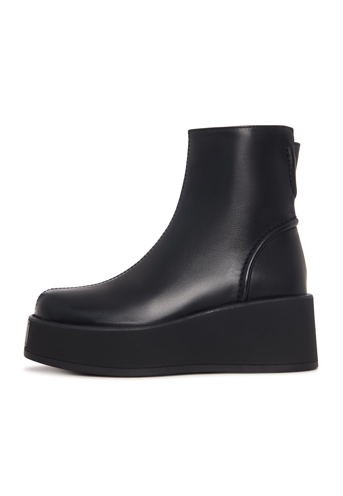 Modern Lift Leather Wedge Boots