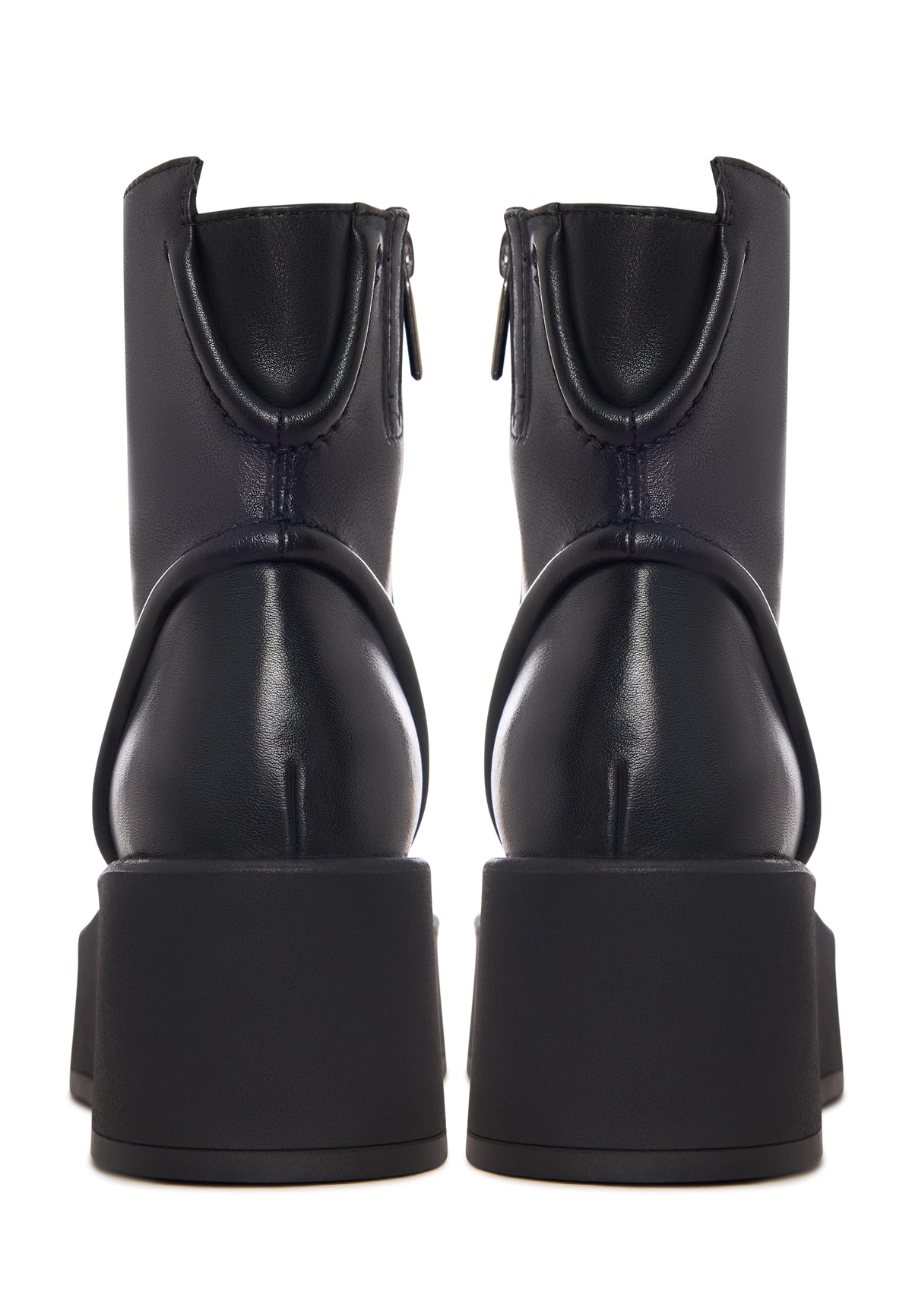 Modern Lift Leather Wedge Boots