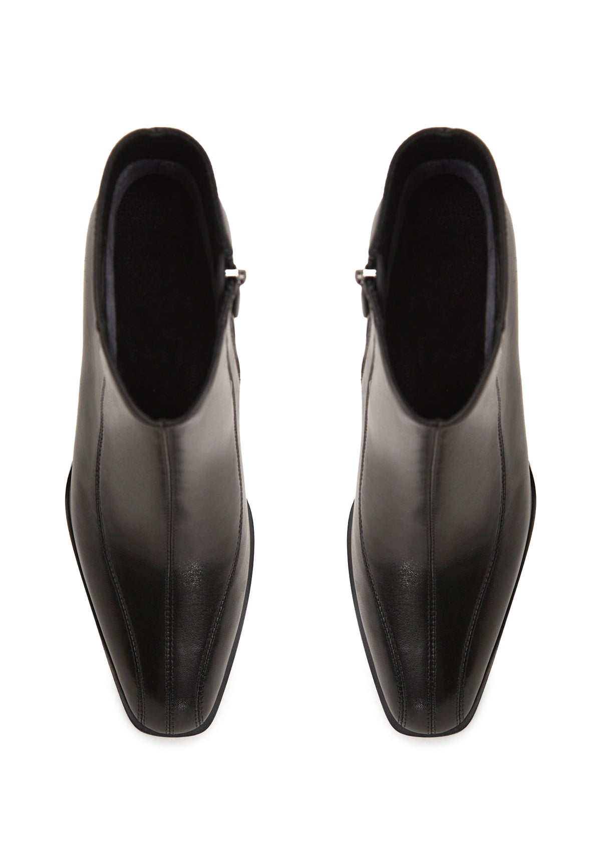 Bottines Sophia à talon bloc – noir