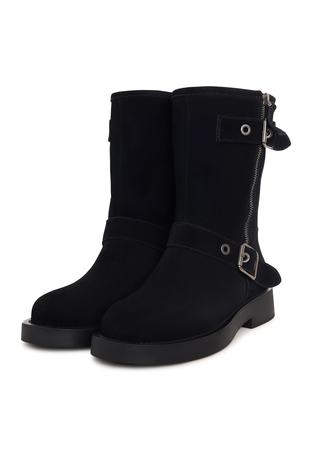Rogue Buckle Moto Boot - Black