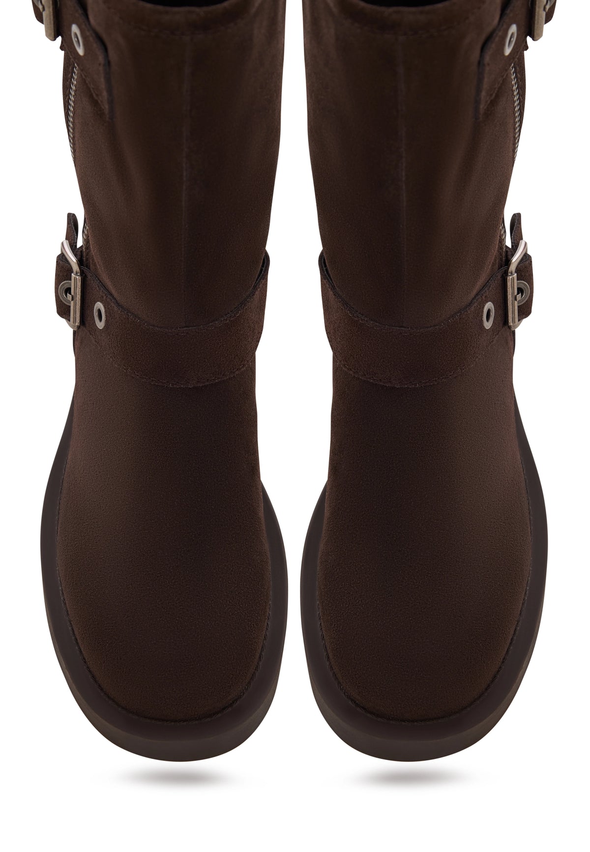 Rogue Buckle Moto Boot - Brown