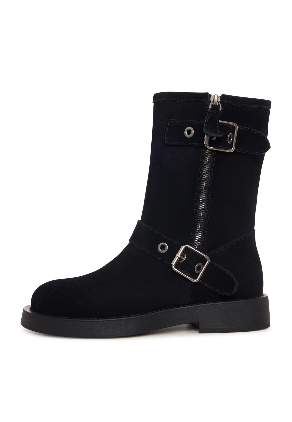 Rogue Buckle Moto Boot - Black
