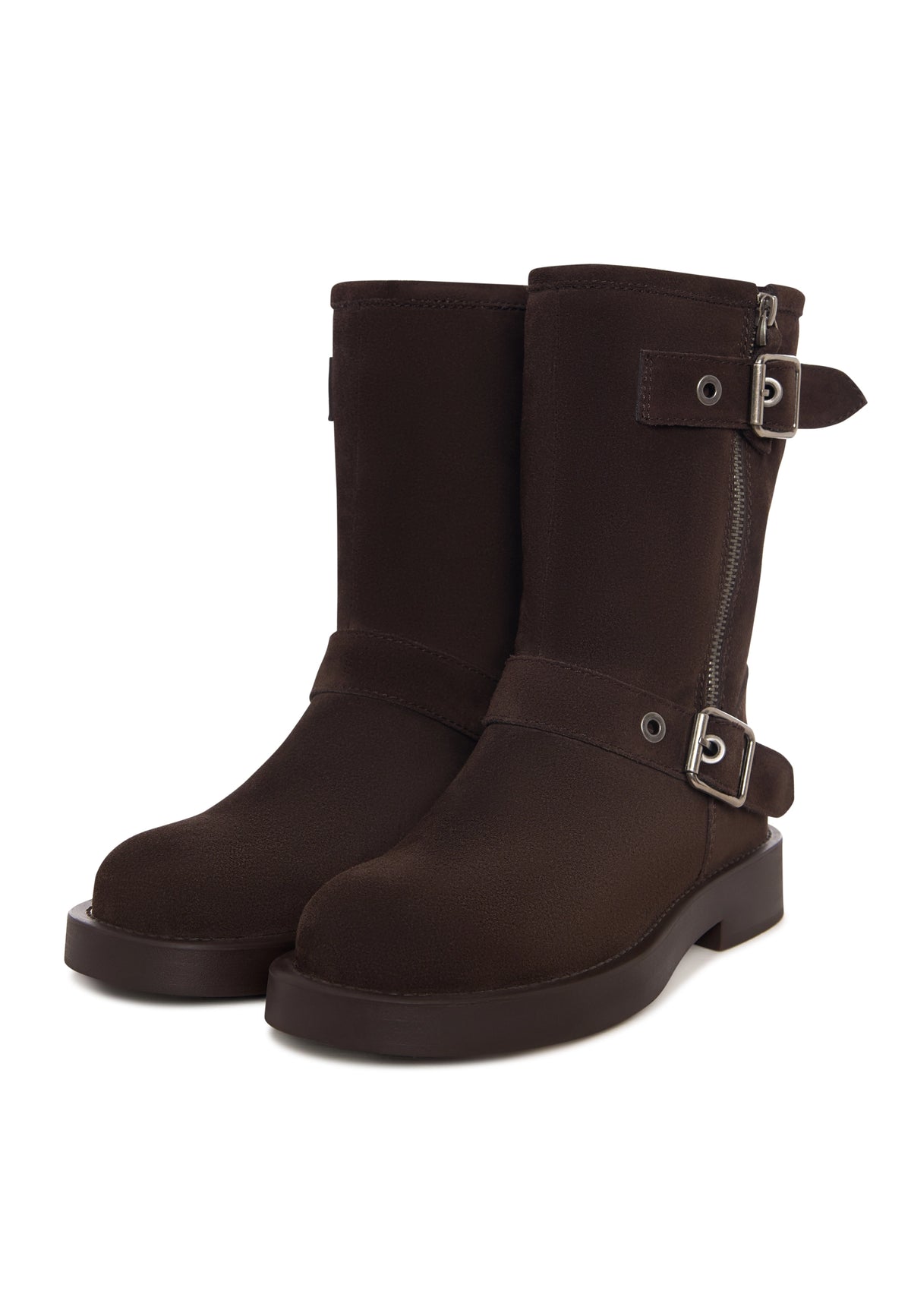 Rogue Buckle Moto Boot - Brown