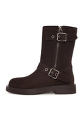 Rogue Buckle Moto Boot - Brown