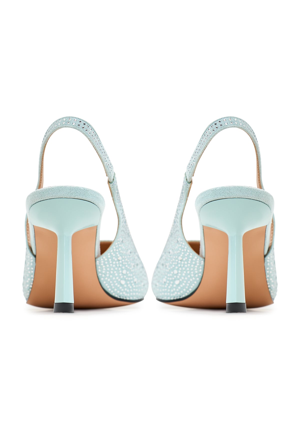 Jewel Suede High Heeled Pumps Harper - Blue