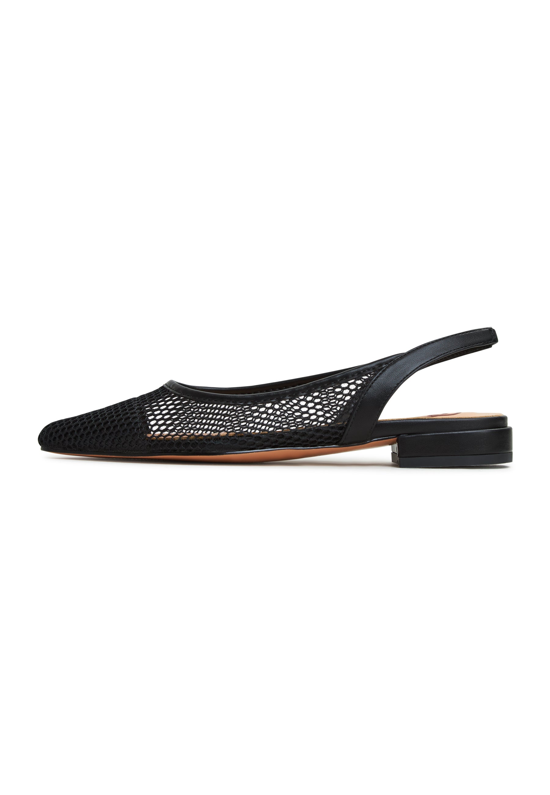 Czółenka baletowe Slingback Cira- Czarne