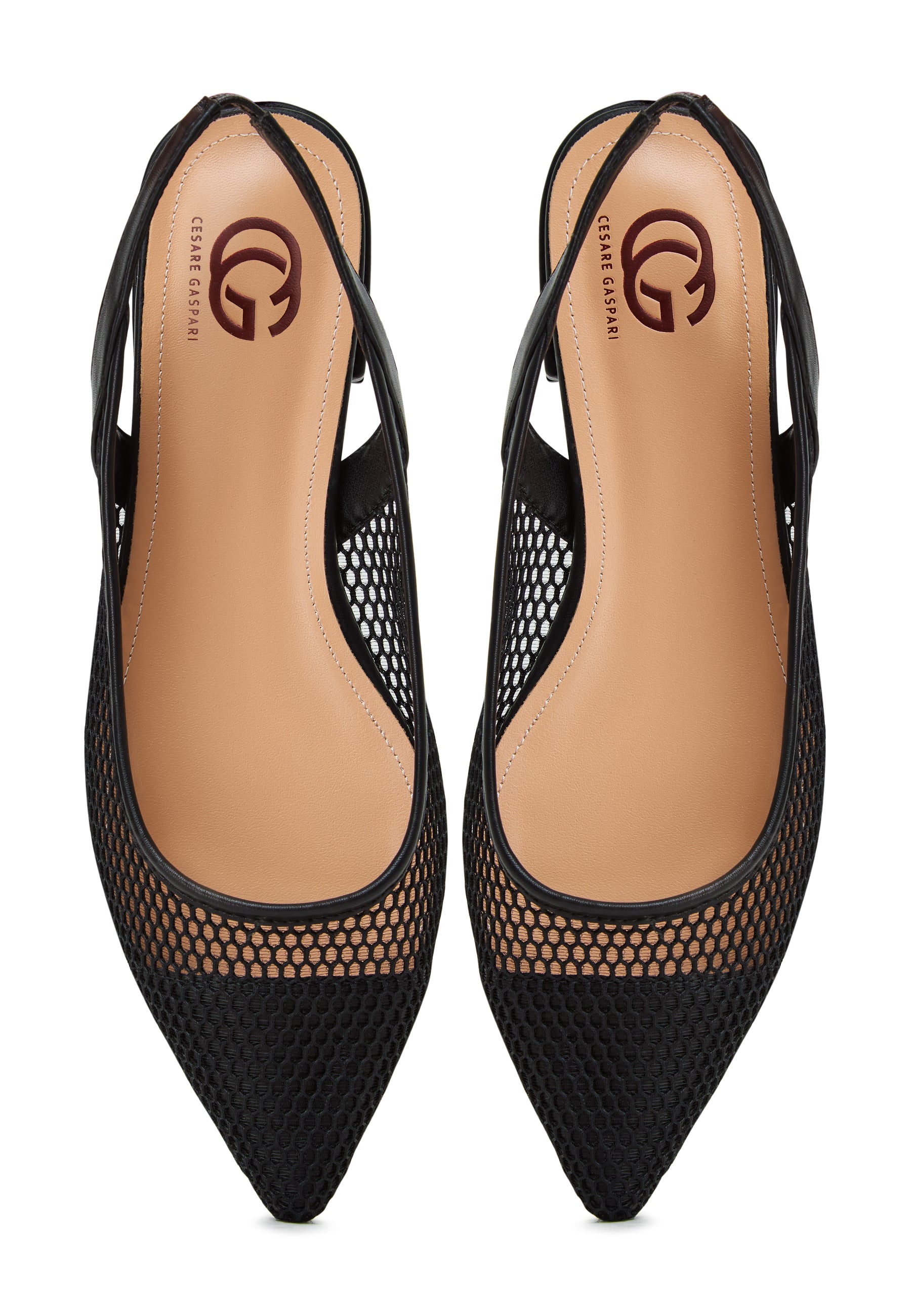 Slingback Ballet Pumps  Cira- Black