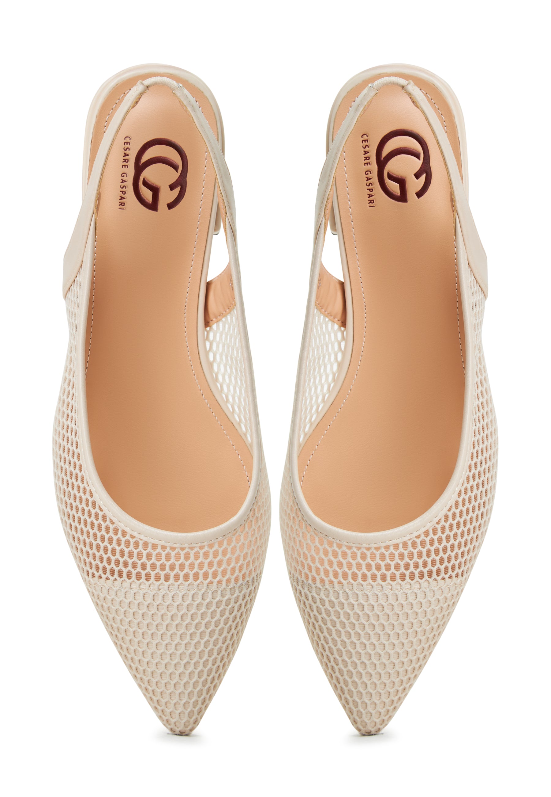 Slingback Ballet Pumps  Cira- Beige