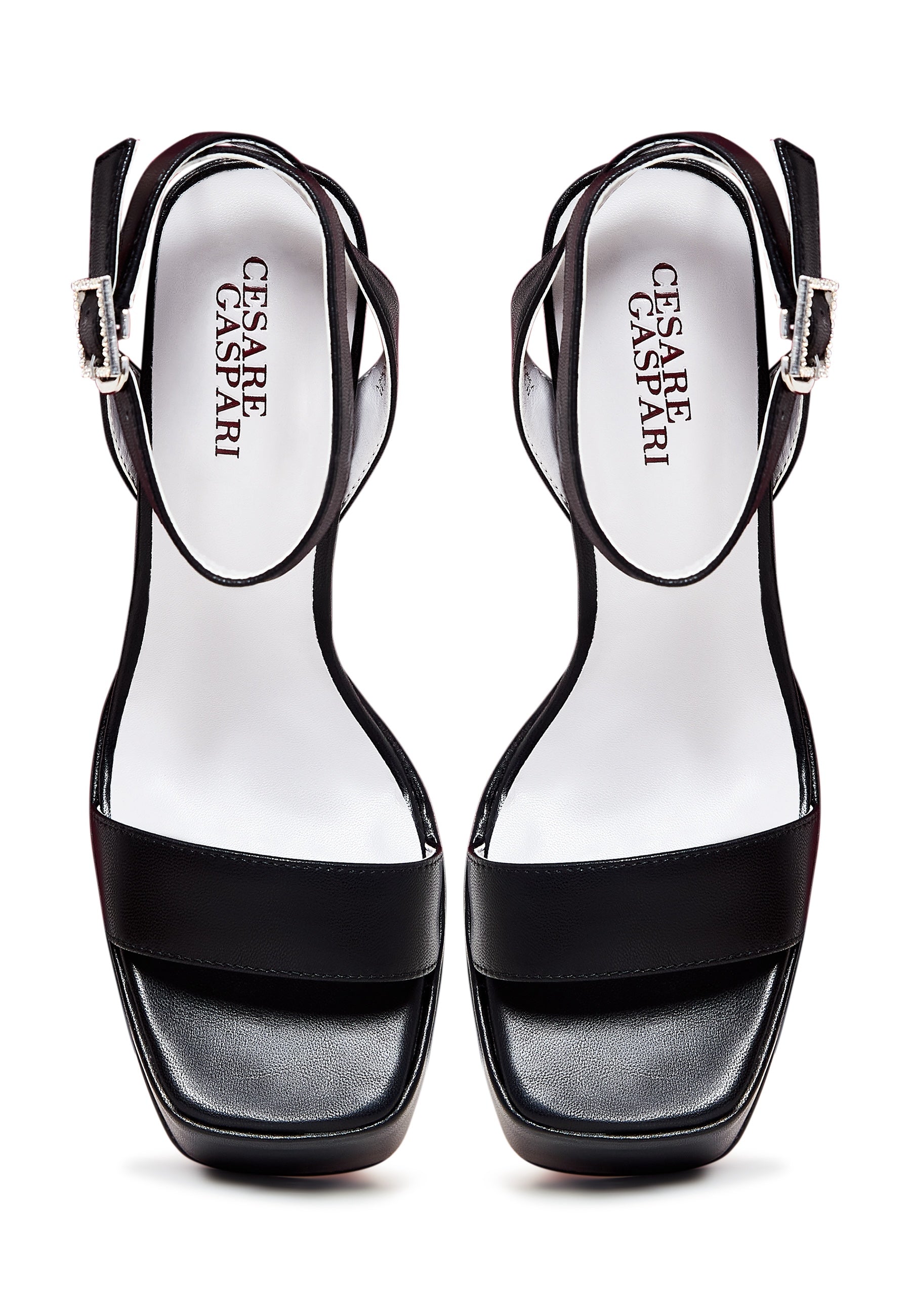 Open Tip High Heels Sandals - Cesare Gaspari 