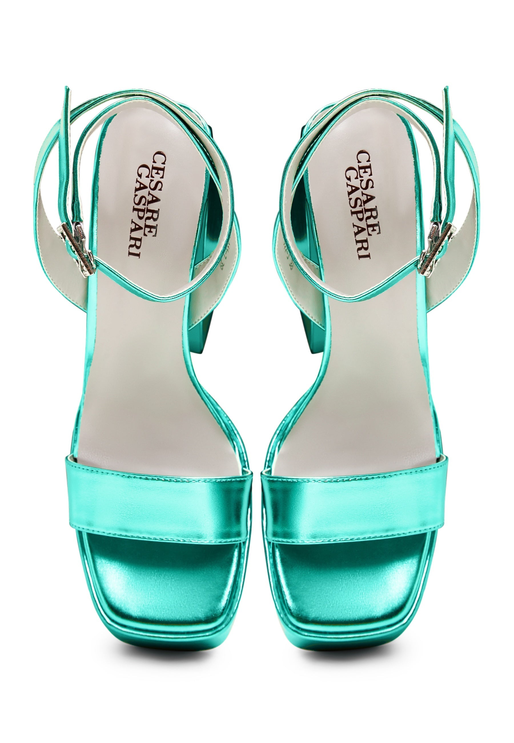 Casual Open Toe Block Heel Sandals - Cesare Gaspari 