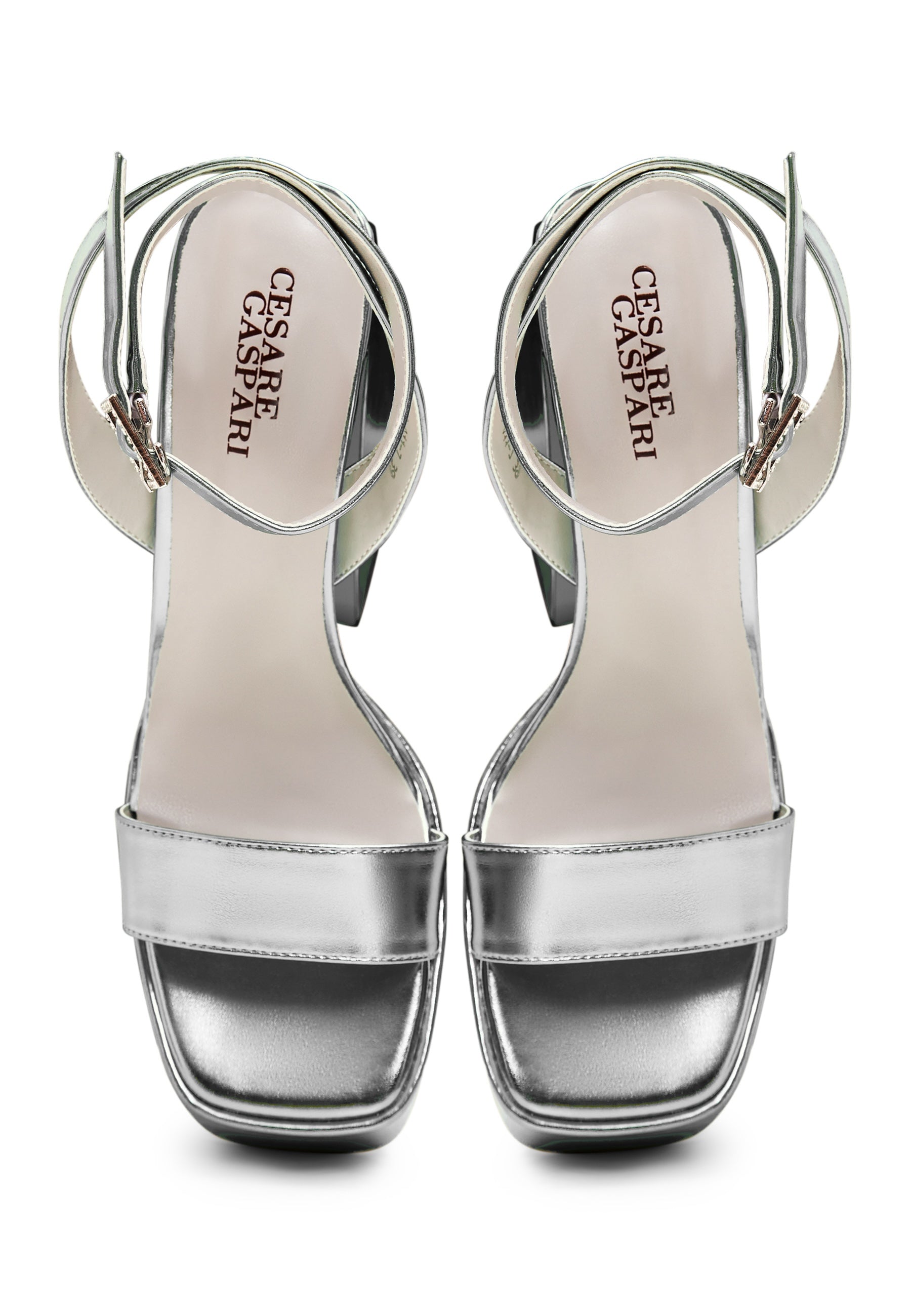 Casual Open Toe Block Heel Sandals - Cesare Gaspari 