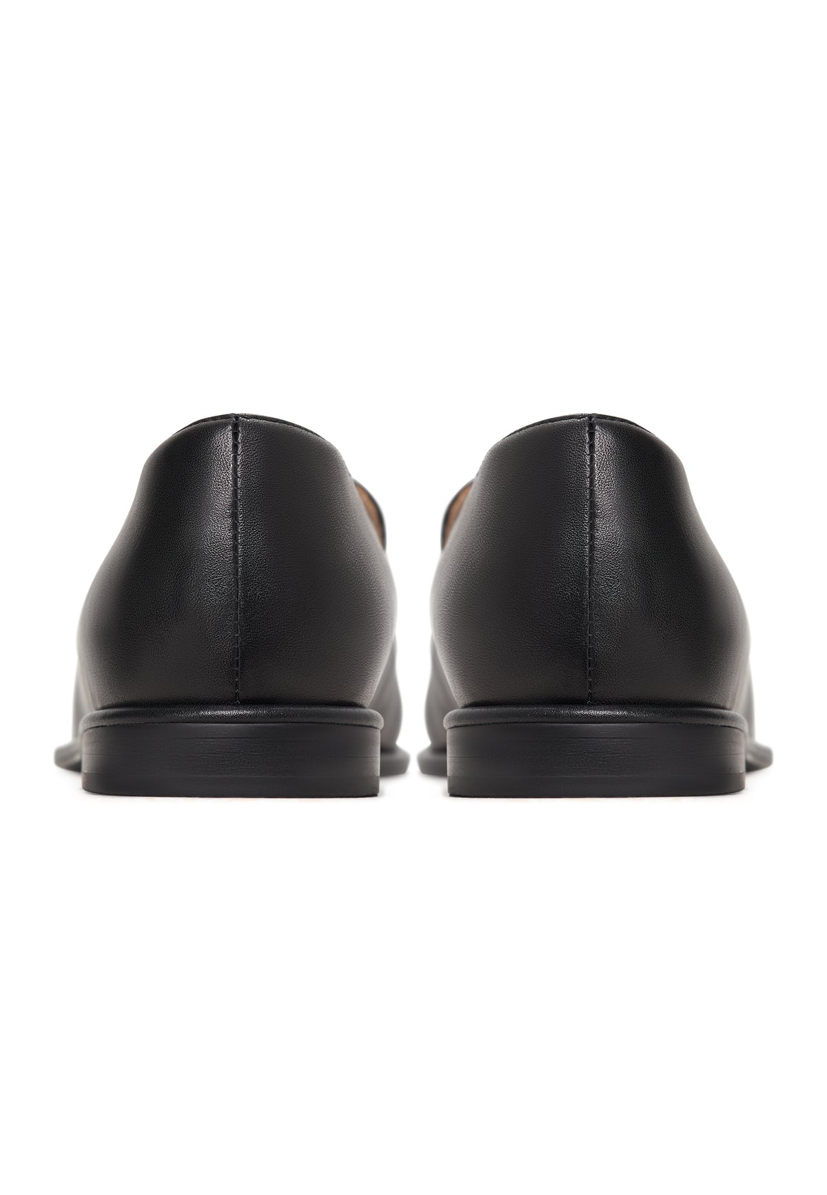 Leather Luxe Slip-Ons - Black