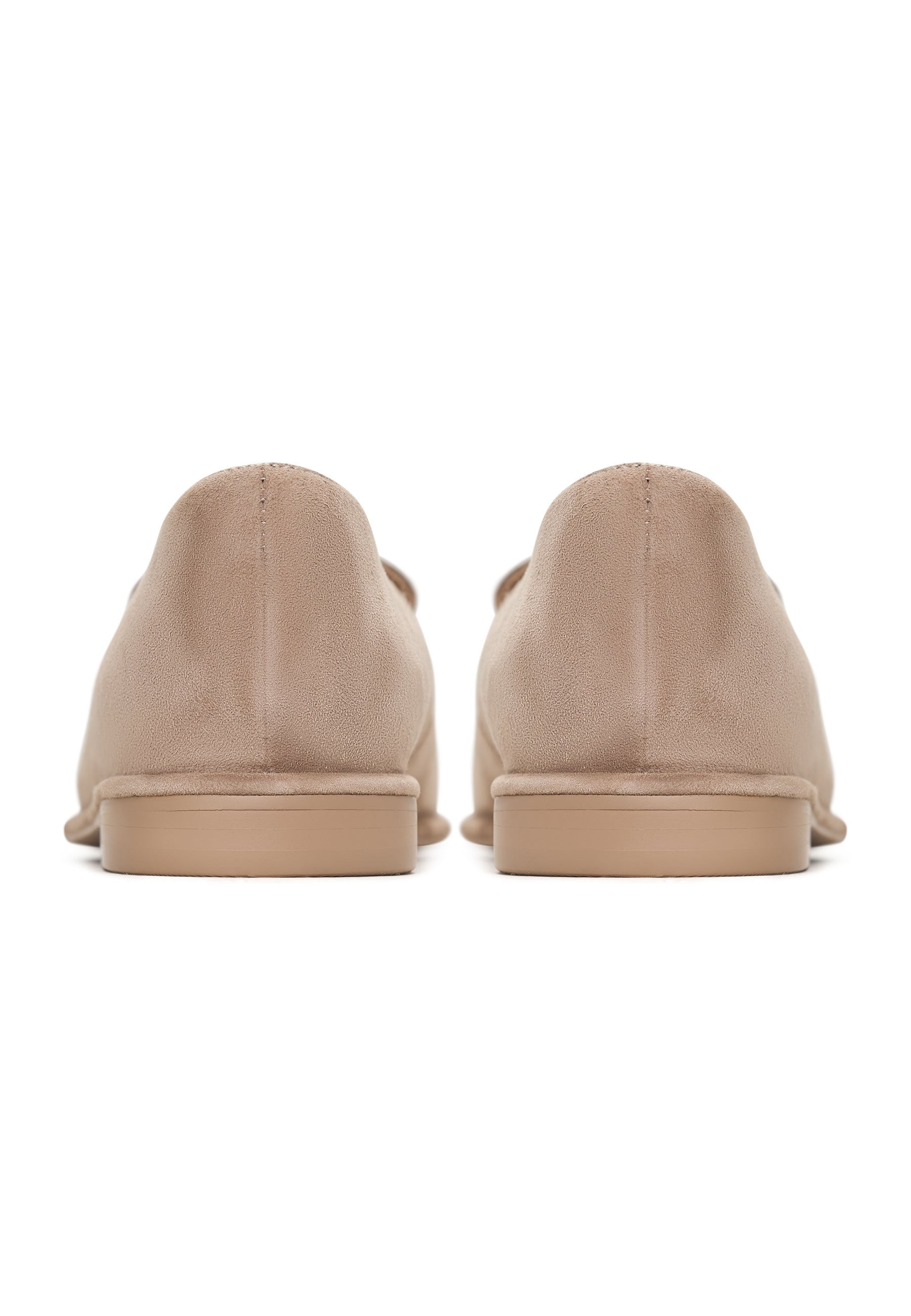 Comfort Suede Platform Loafers Clau - Beige